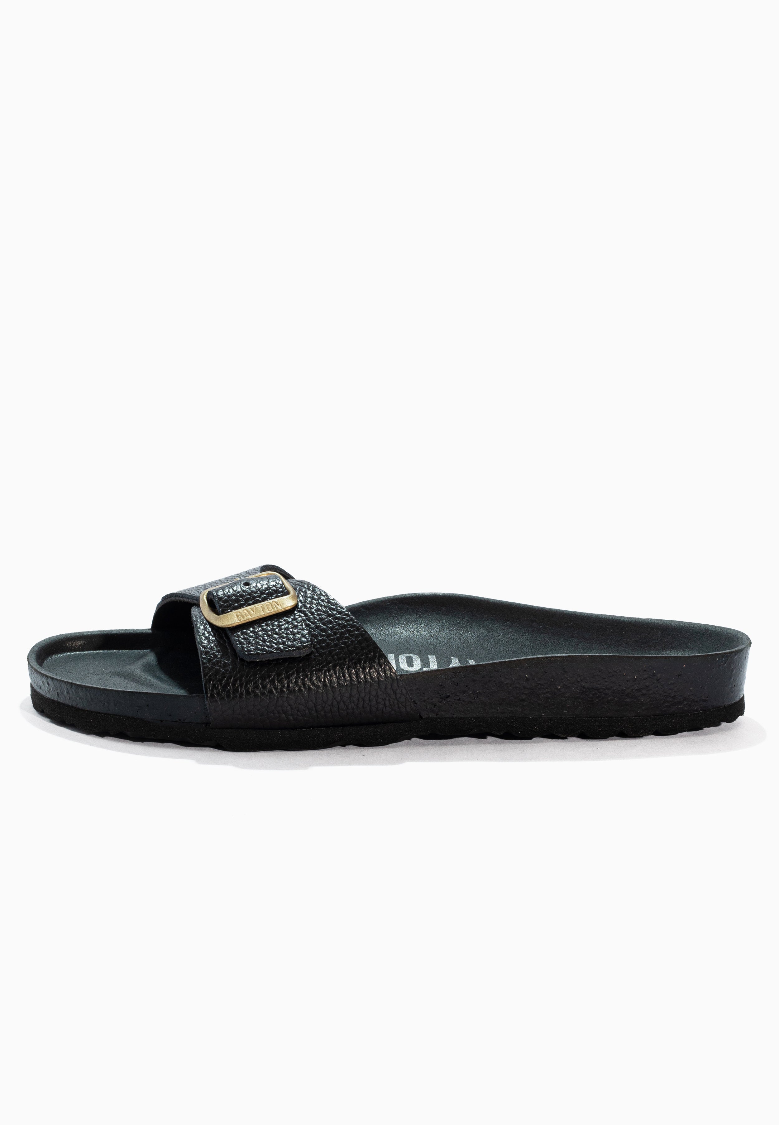 Zephyr Black Leather Sandals