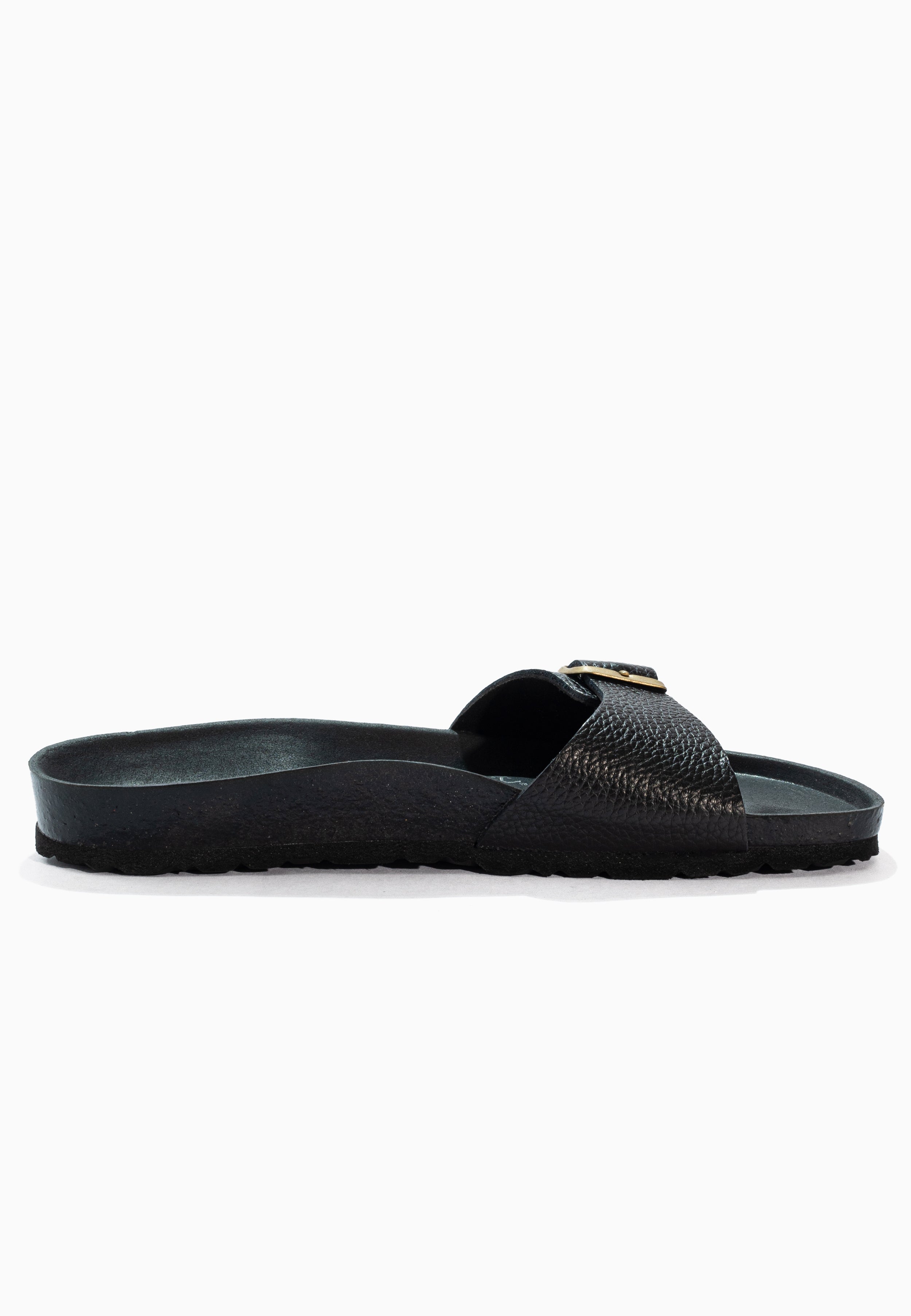 Zephyr Black Leather Sandals