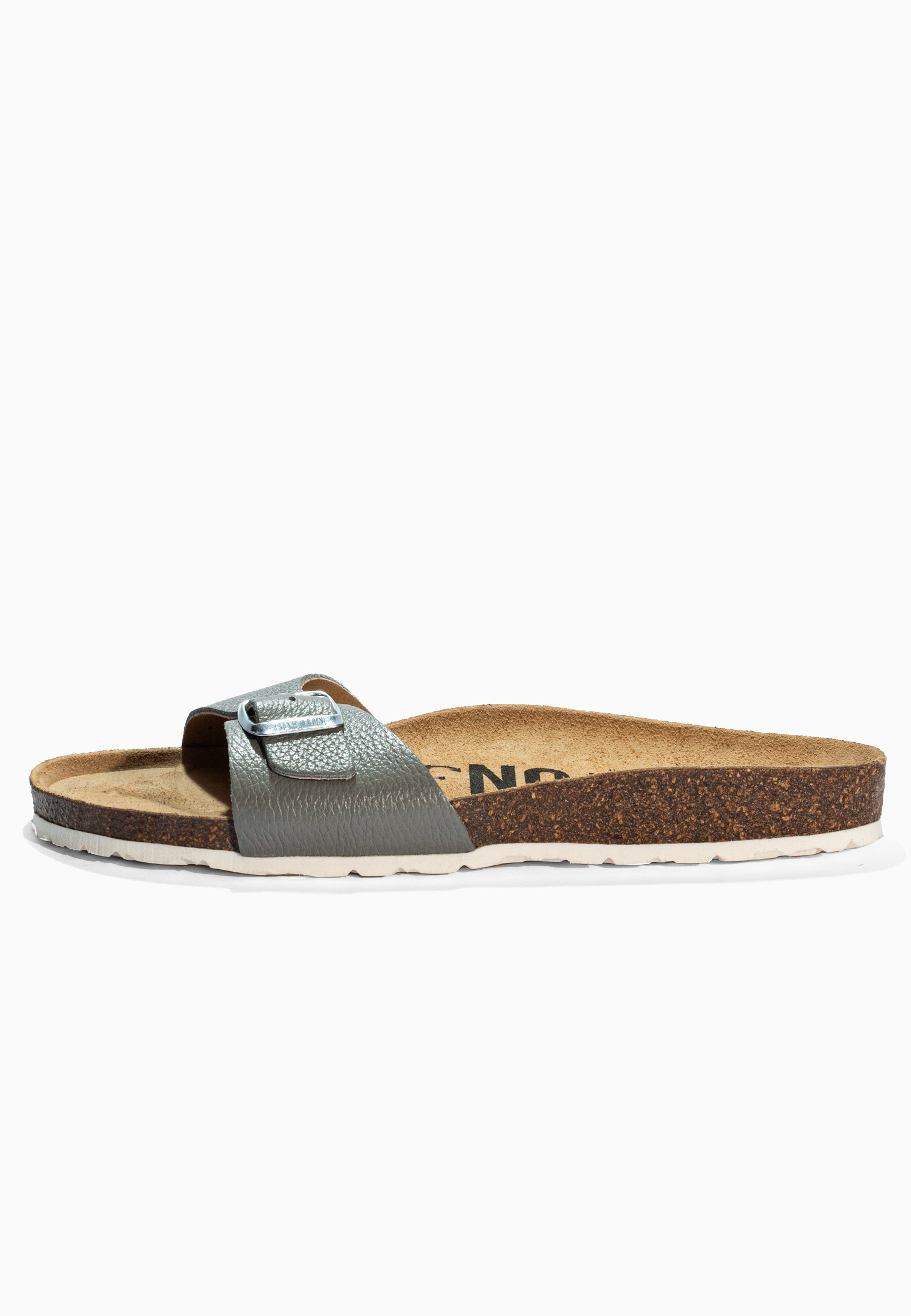 Zephyr Grey Leather Sandals