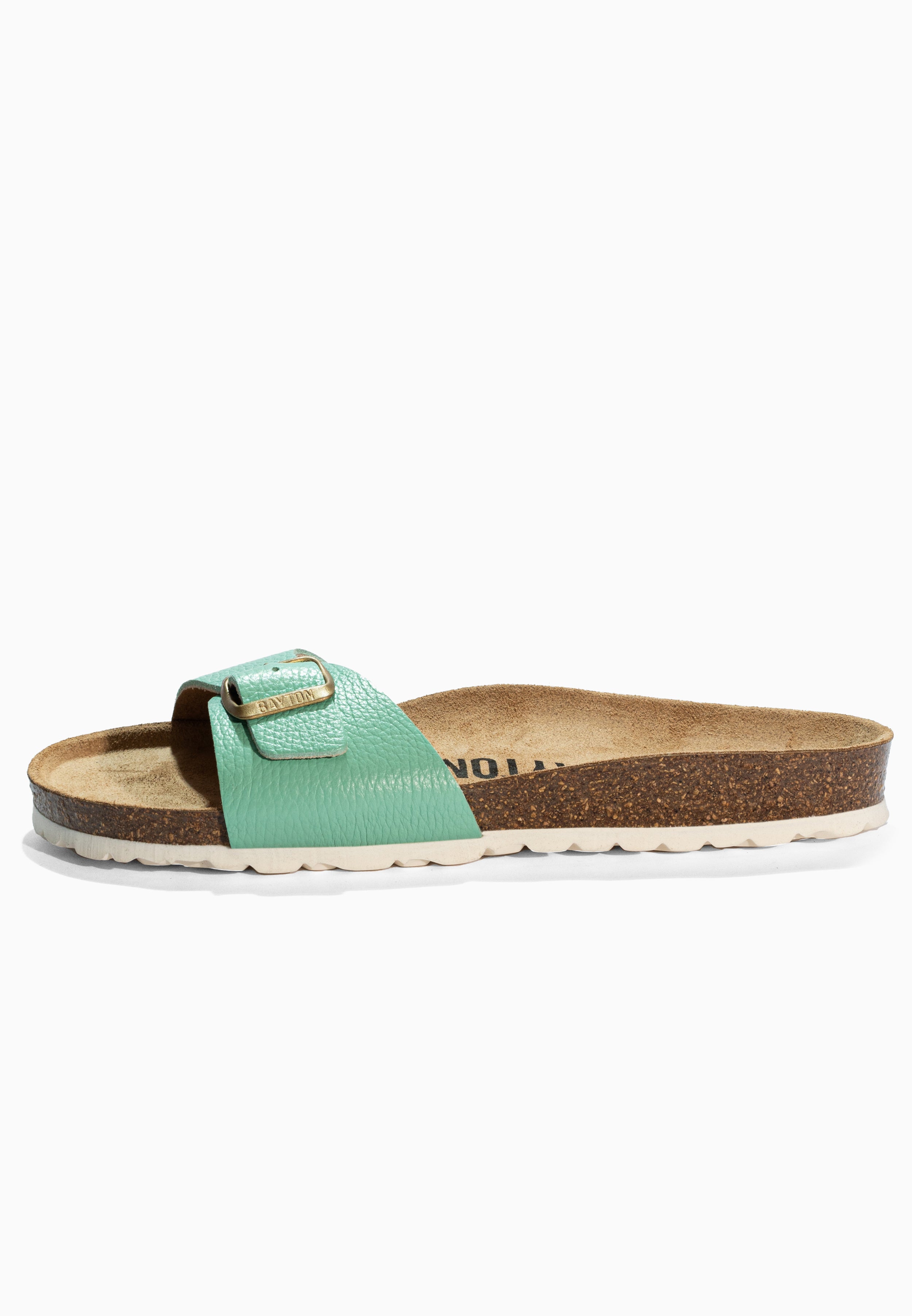 Zephyr Mint Leather Sandals