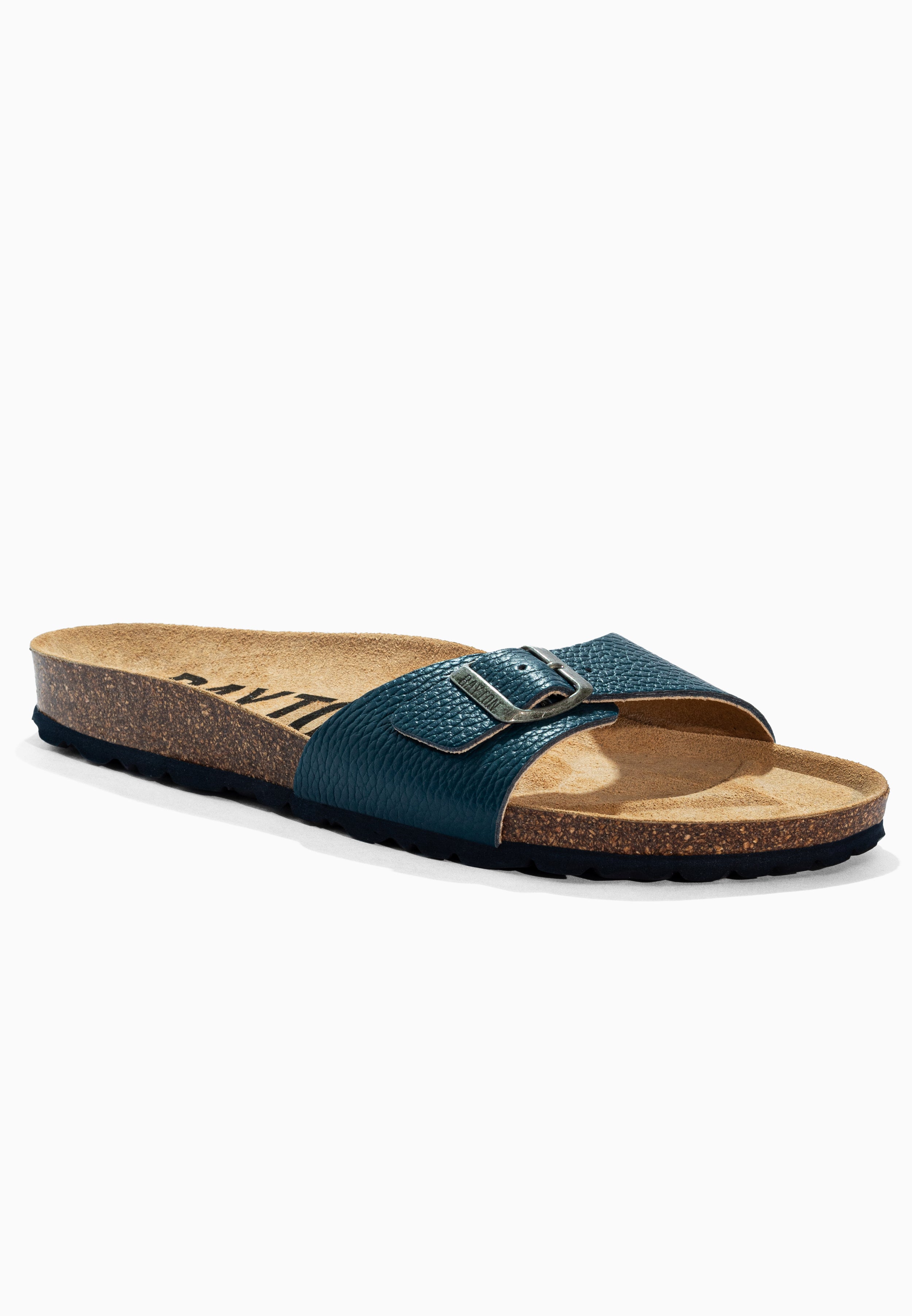 Zephyr Blue Leather Sandals