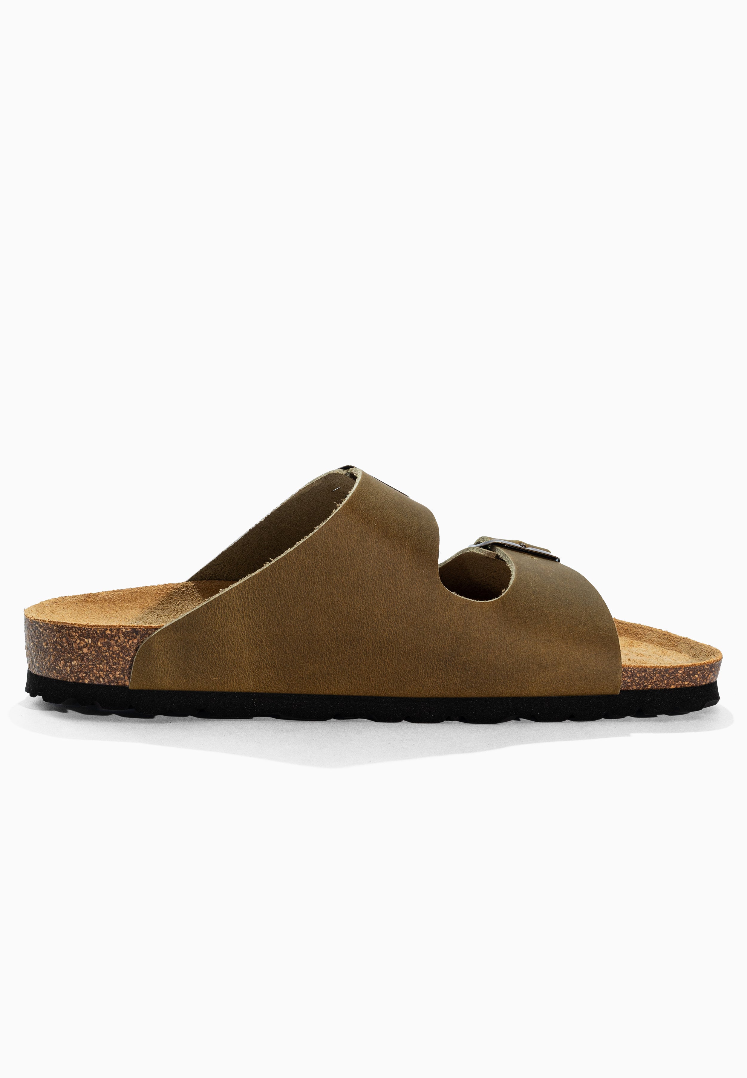 Sandales Atlas Kaki en Cuir