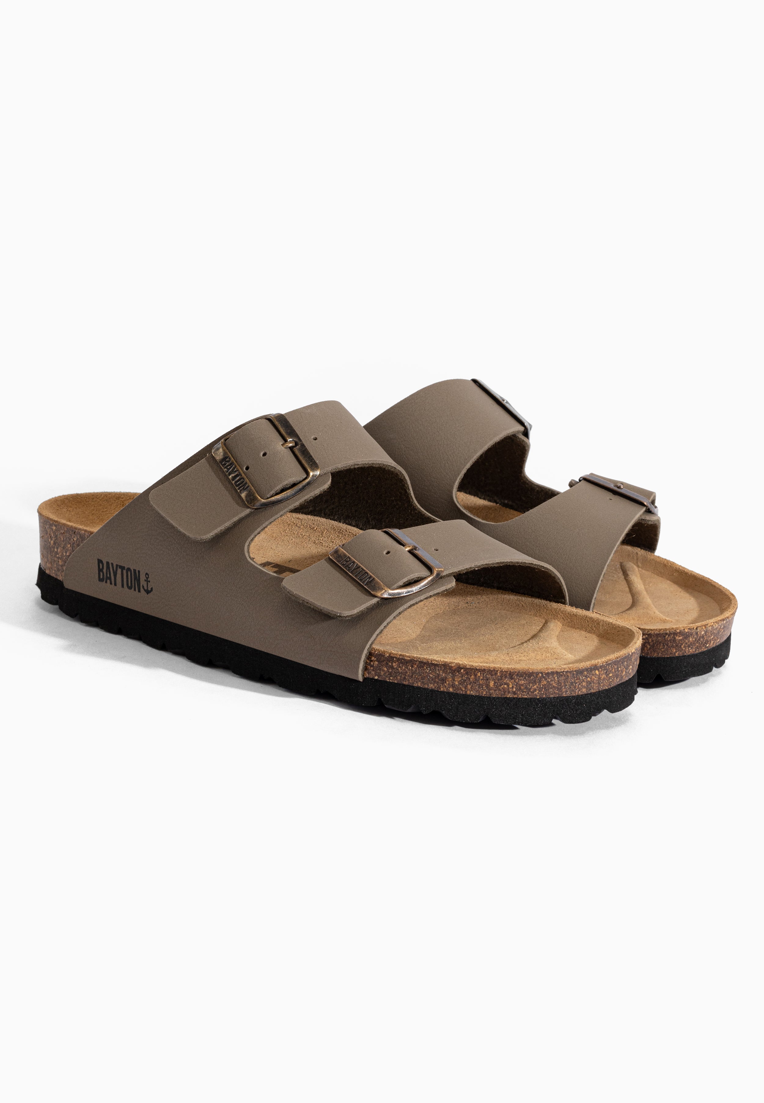 Taupe Atlas Sandals