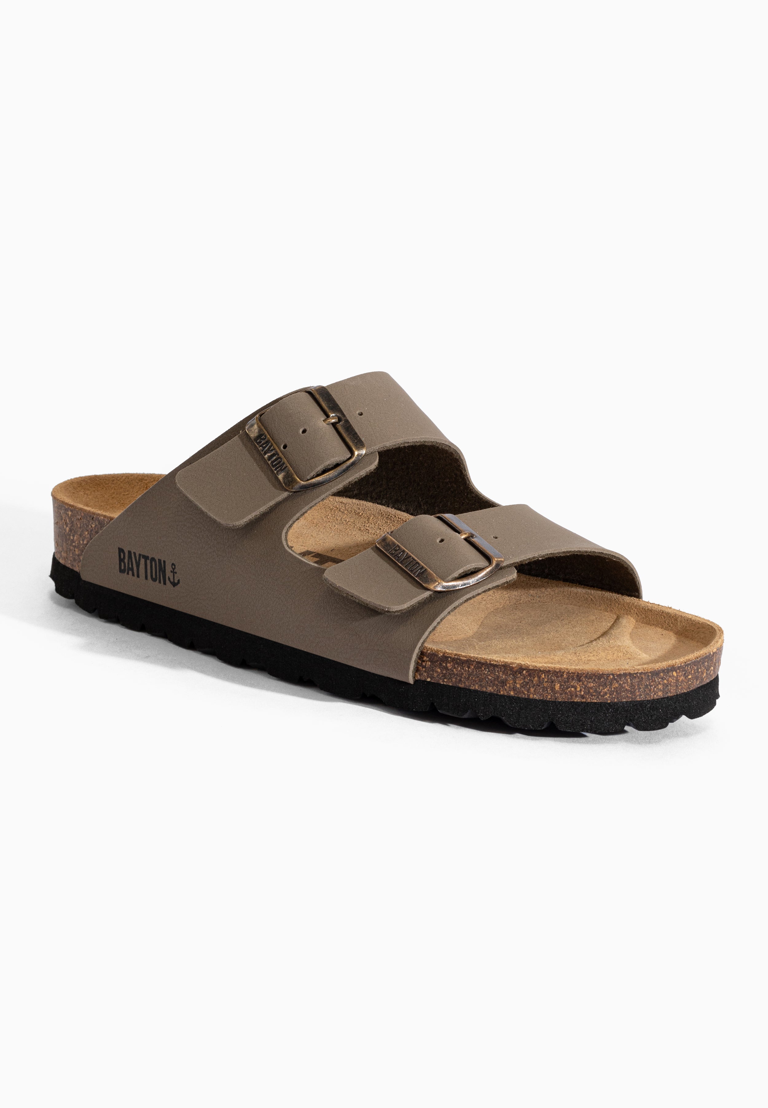 Taupe Atlas Sandals