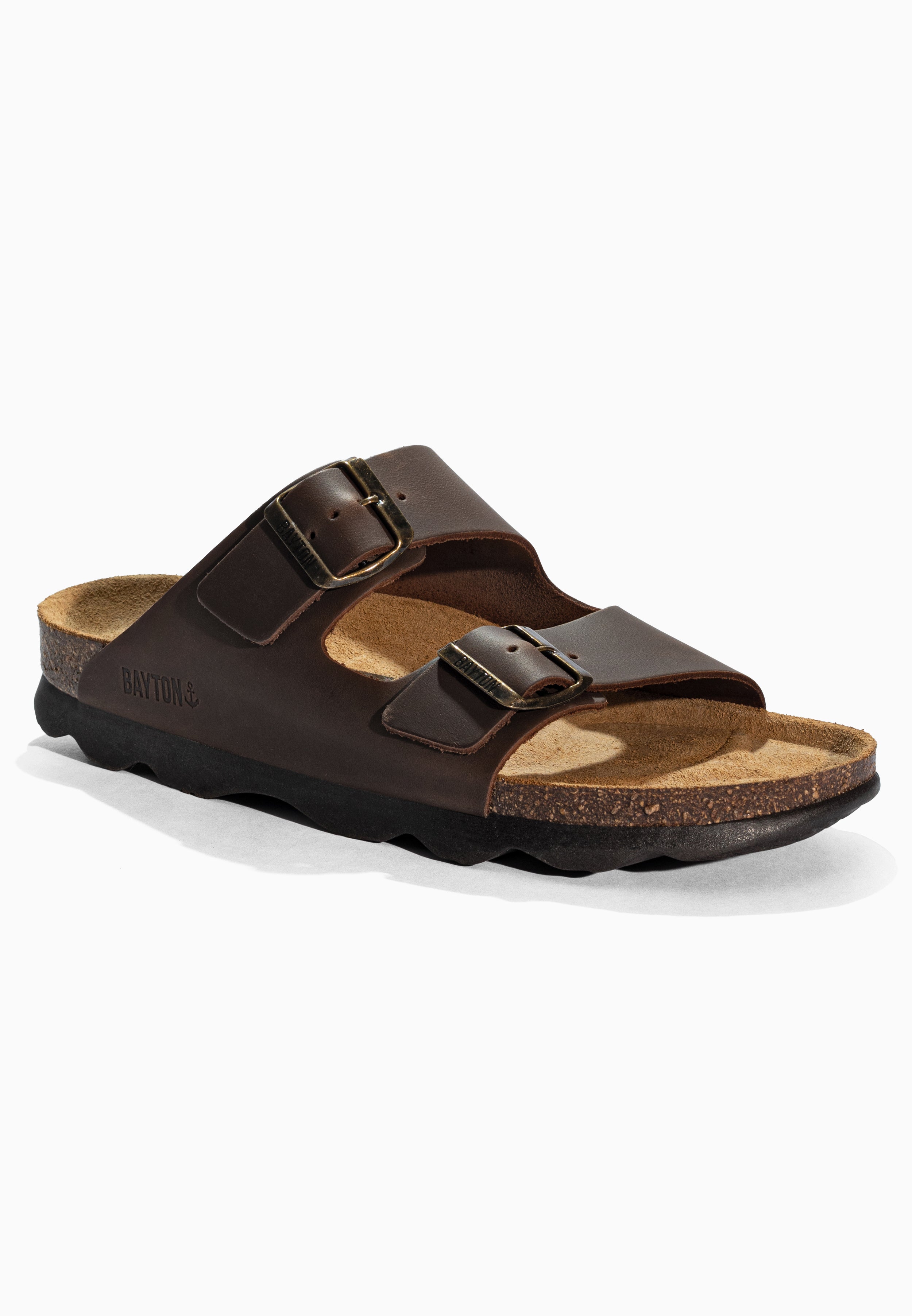 Atlas Brown Leather Sandals