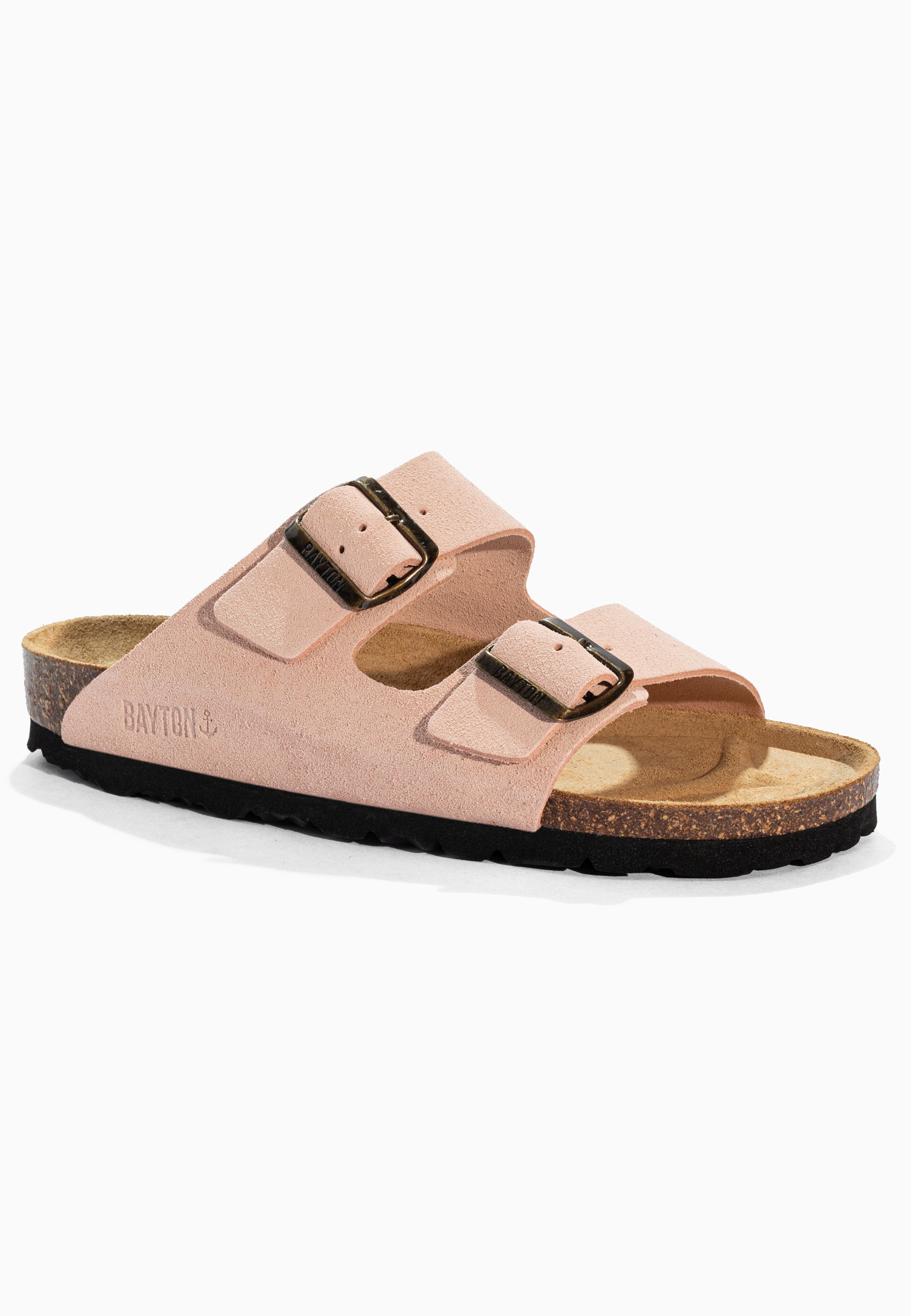 Tracy Peach Suede Leather Sandals