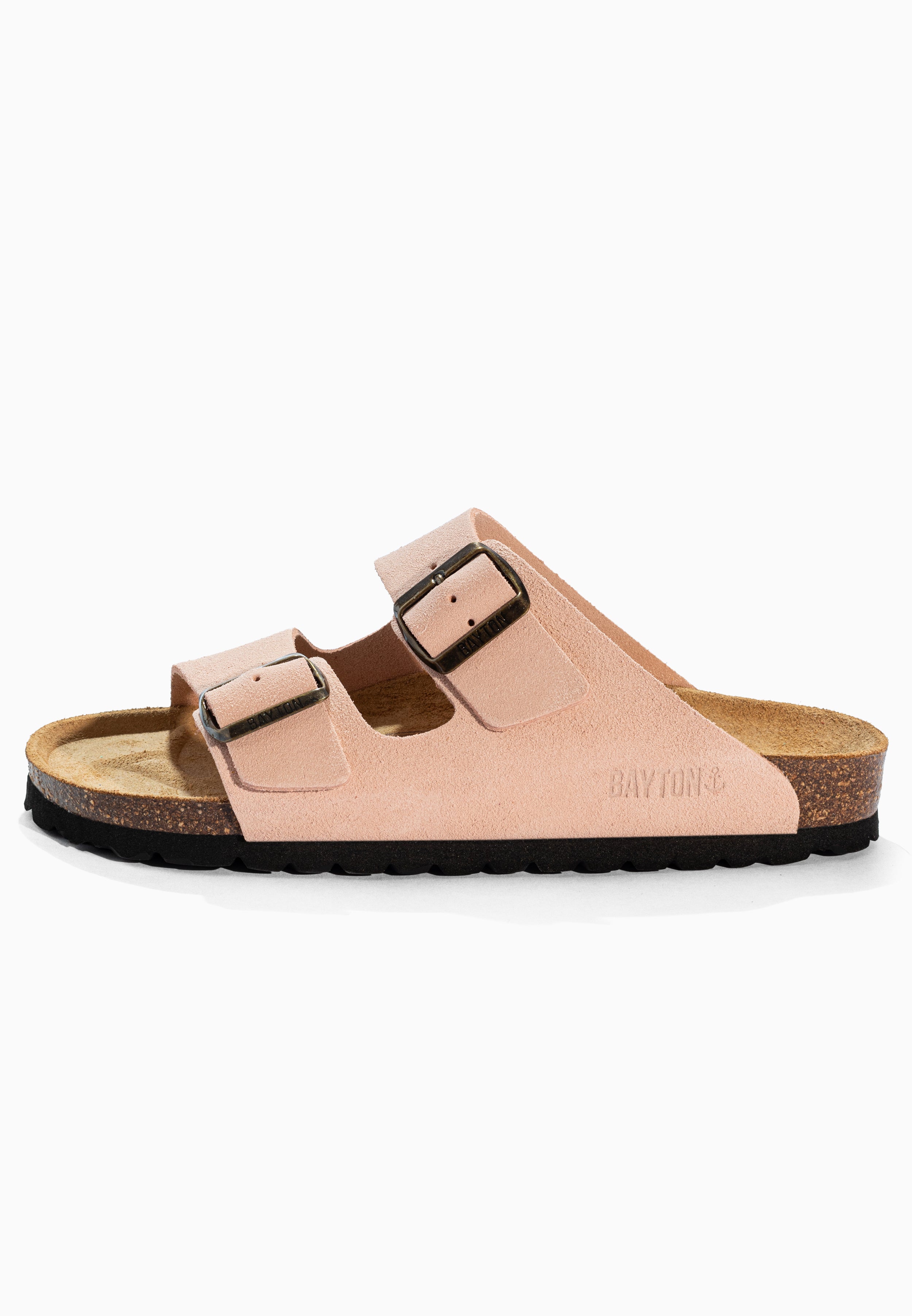 Tracy Peach Suede Leather Sandals