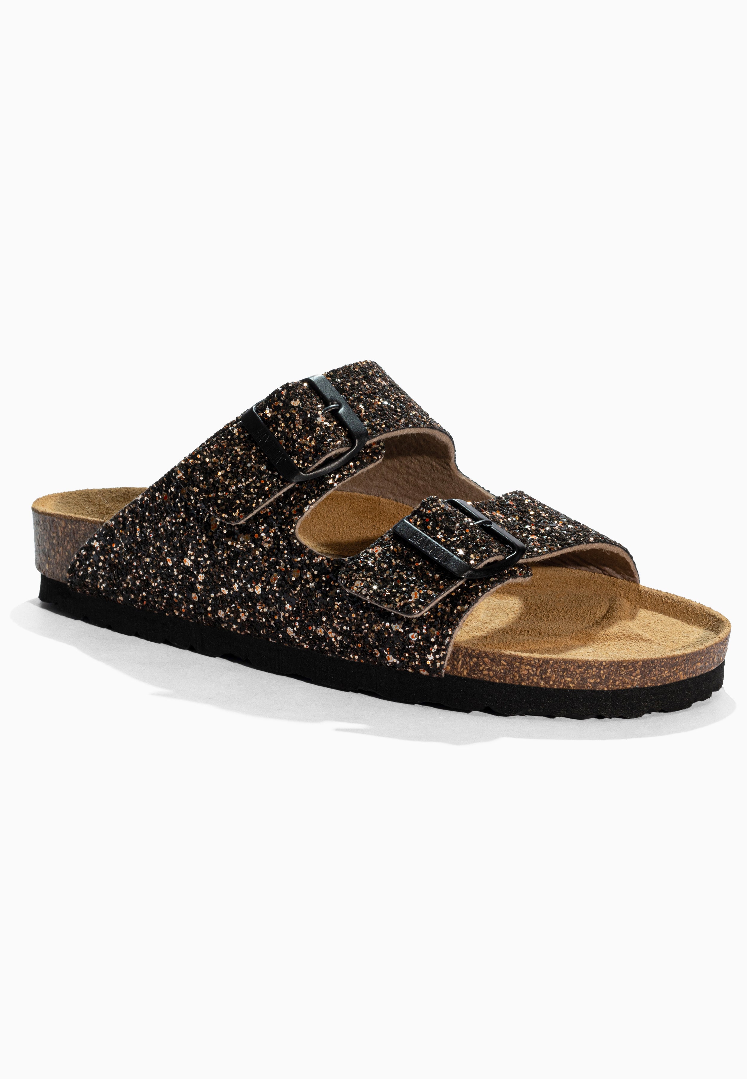 Tracy Bronze Glitter Sandals