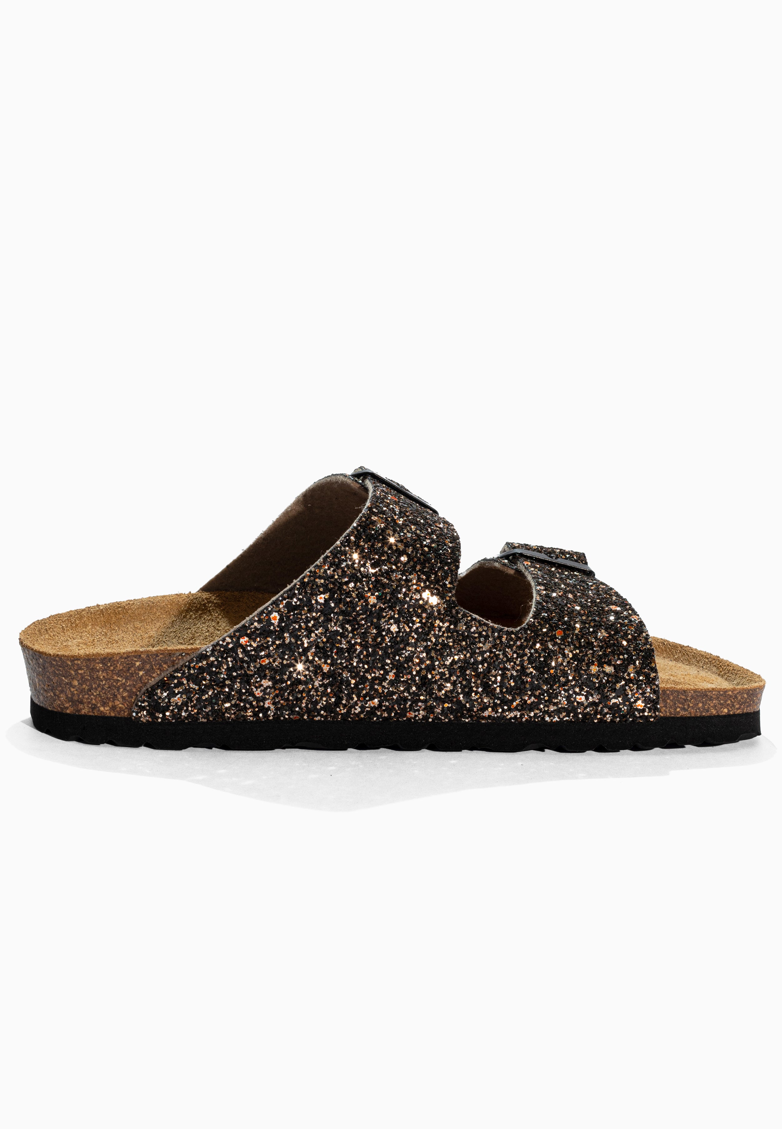 Tracy Bronze Glitter Sandals