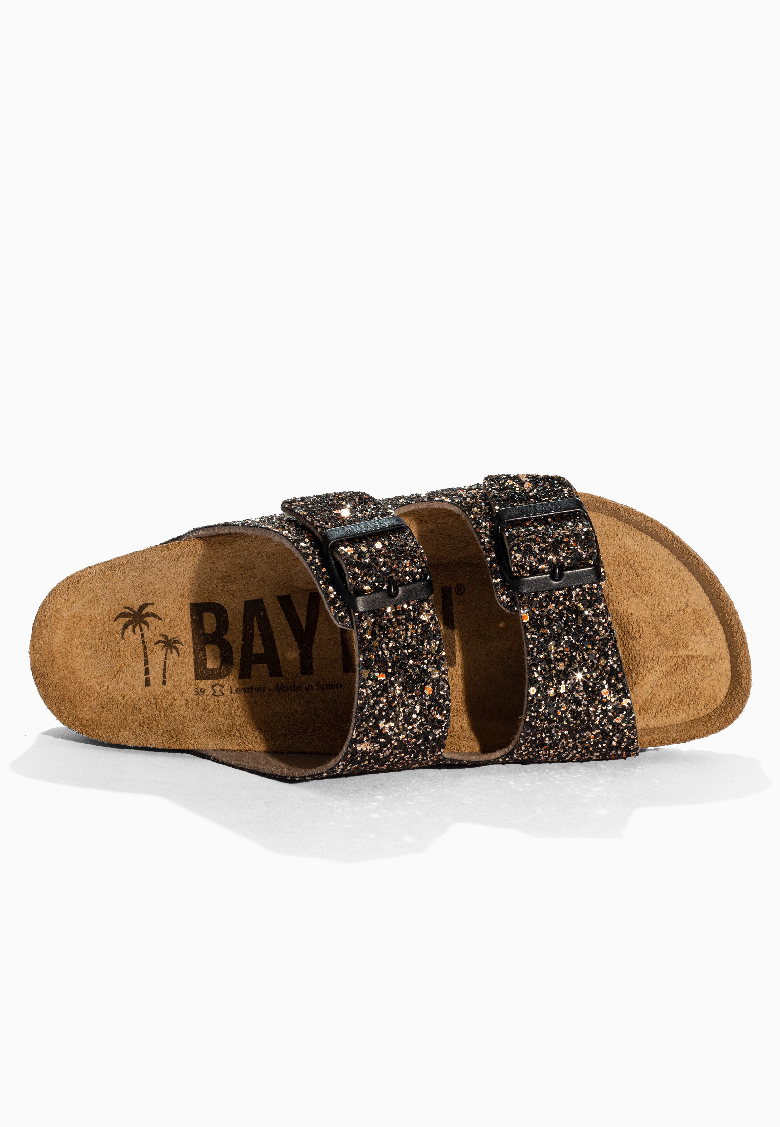 Tracy Bronze Glitter Sandals