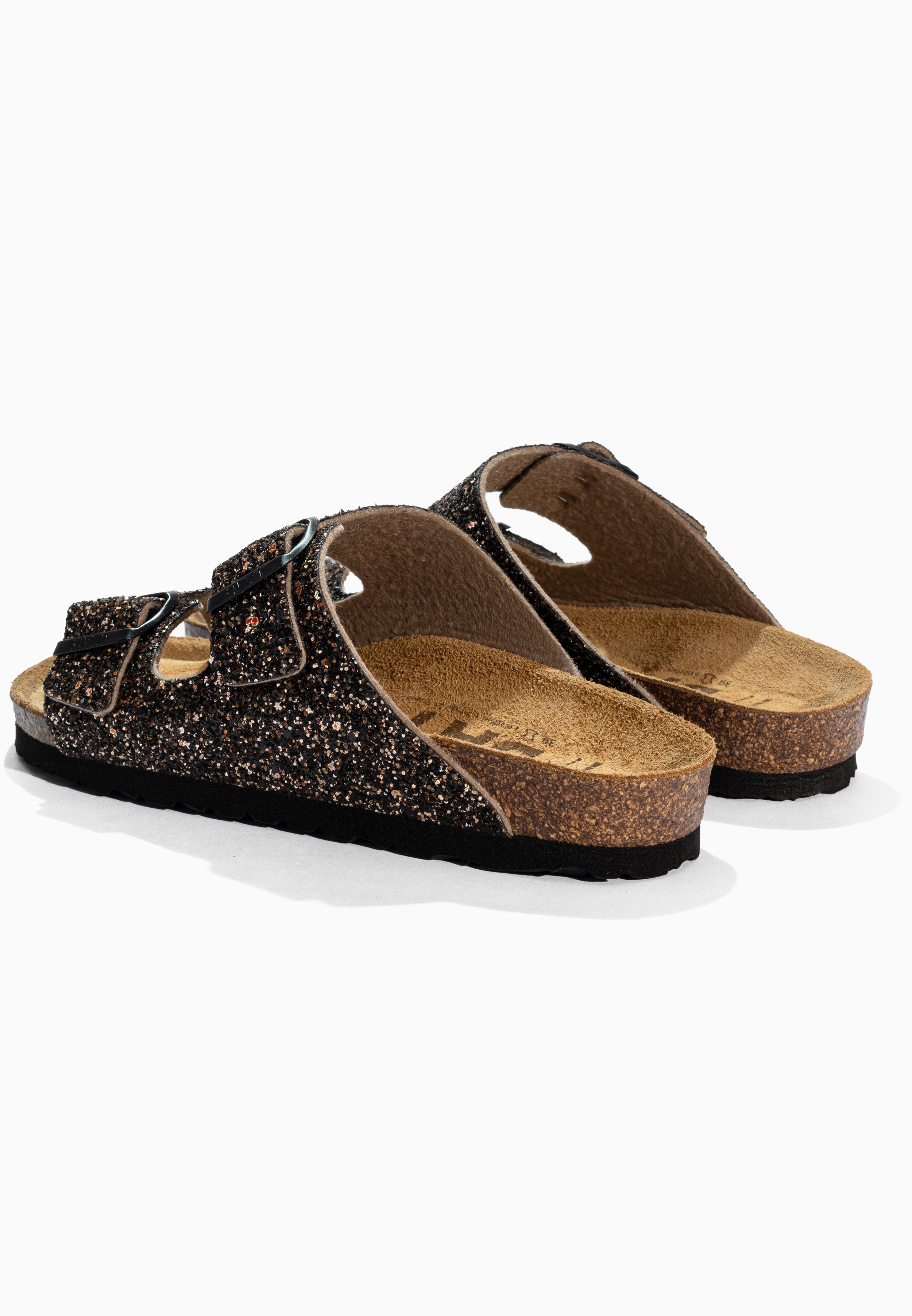 Tracy Bronze Glitter Sandals