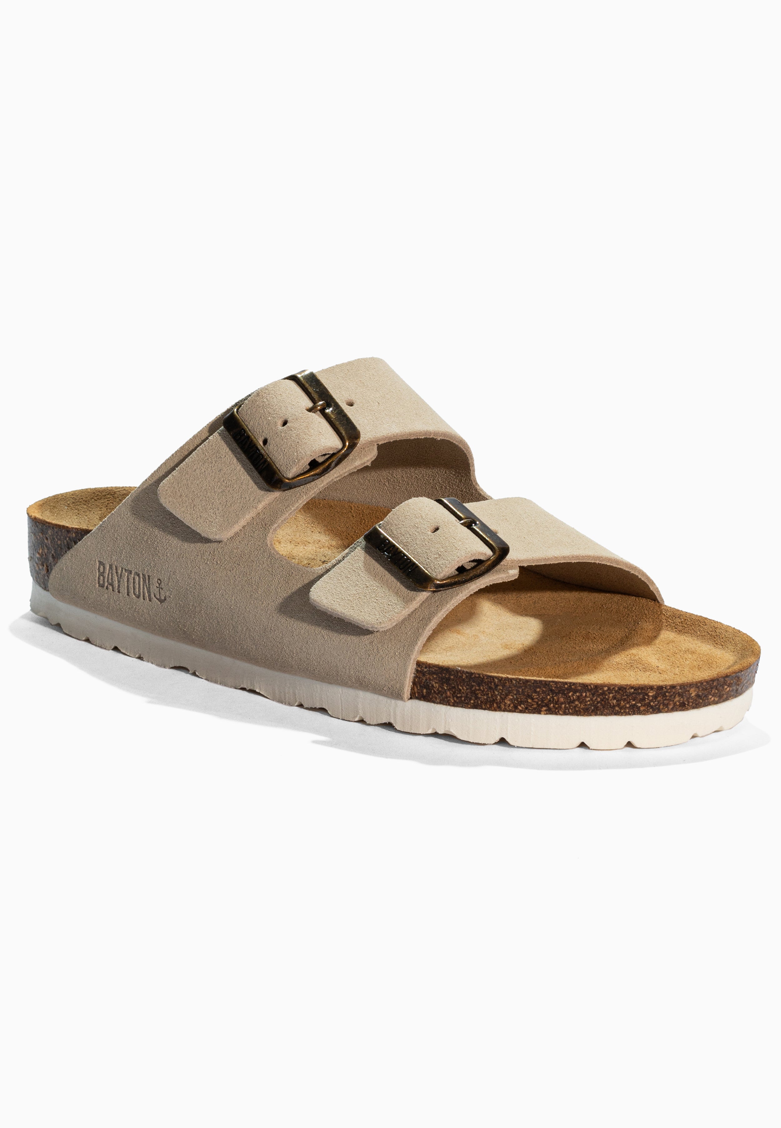 Tracy Beige Suede Leather Sandals