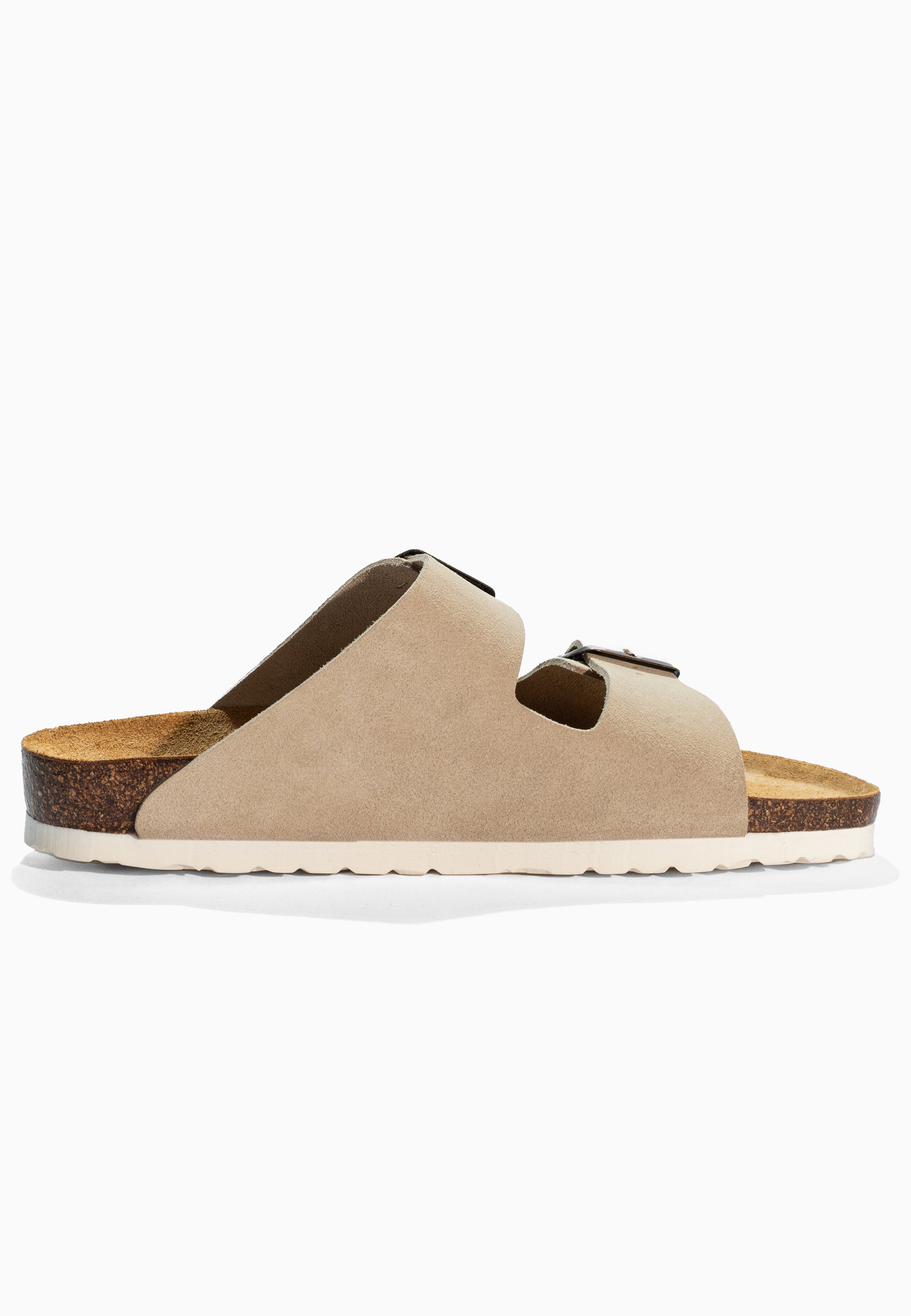 Tracy Beige Suede Leather Sandals