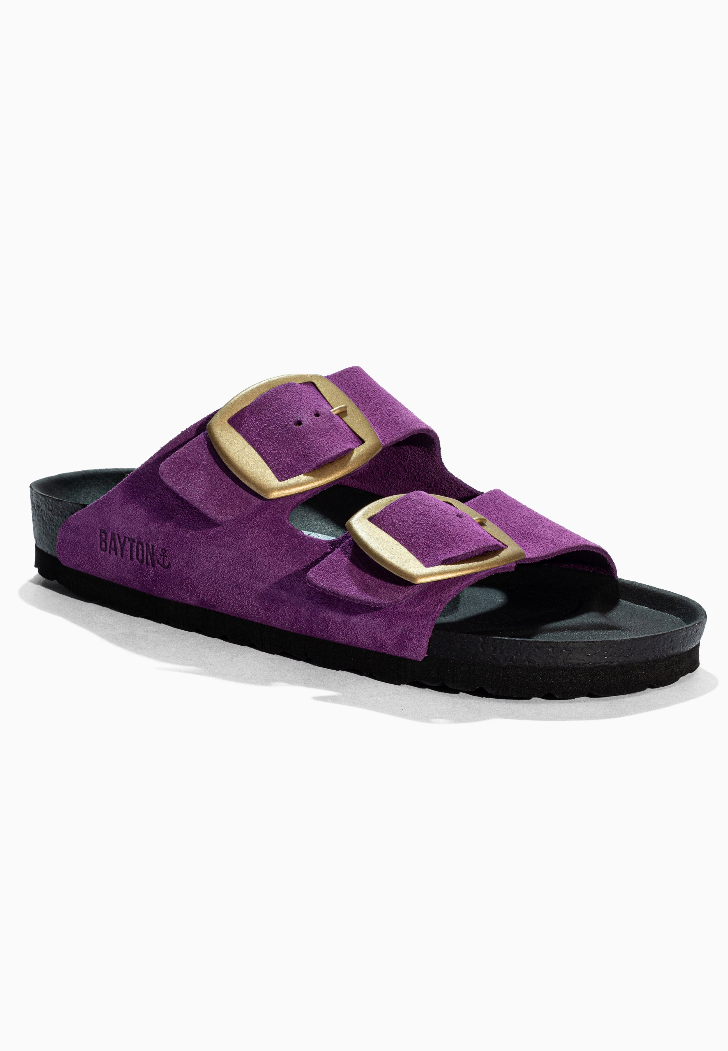 Alicante Violet Suede Leather Sandals