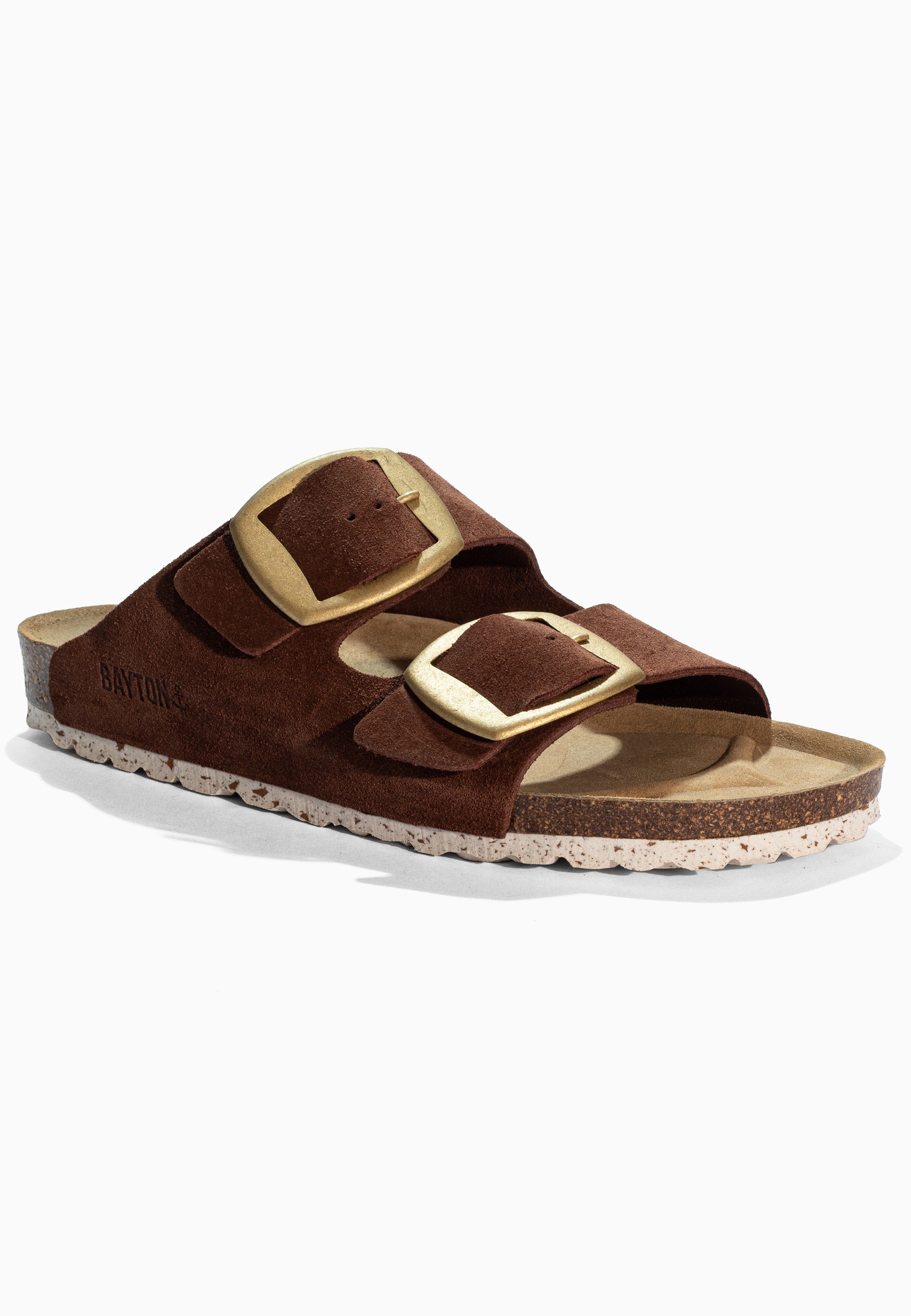 Alicante Brown Suede Leather Sandals