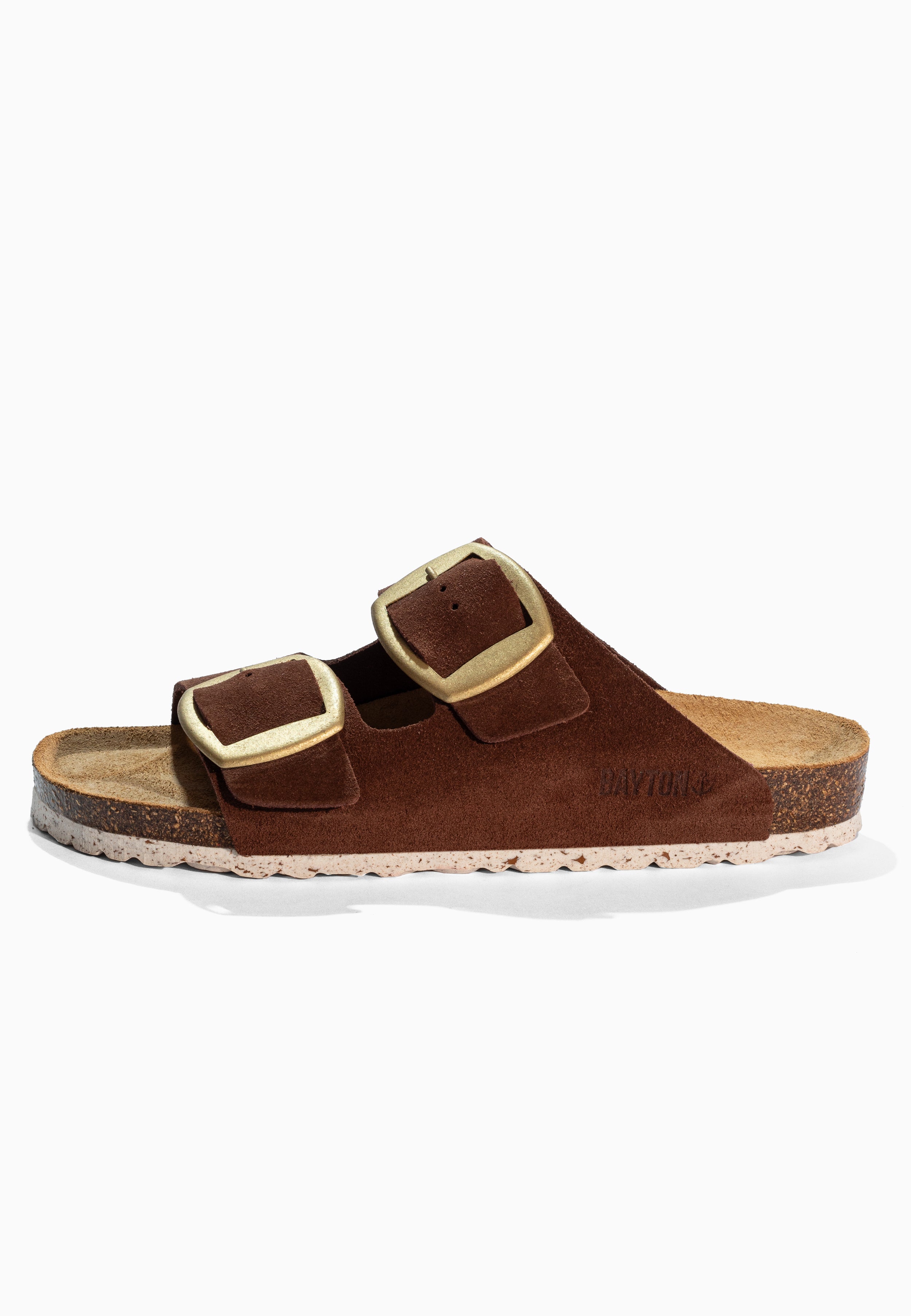 Alicante Brown Suede Leather Sandals