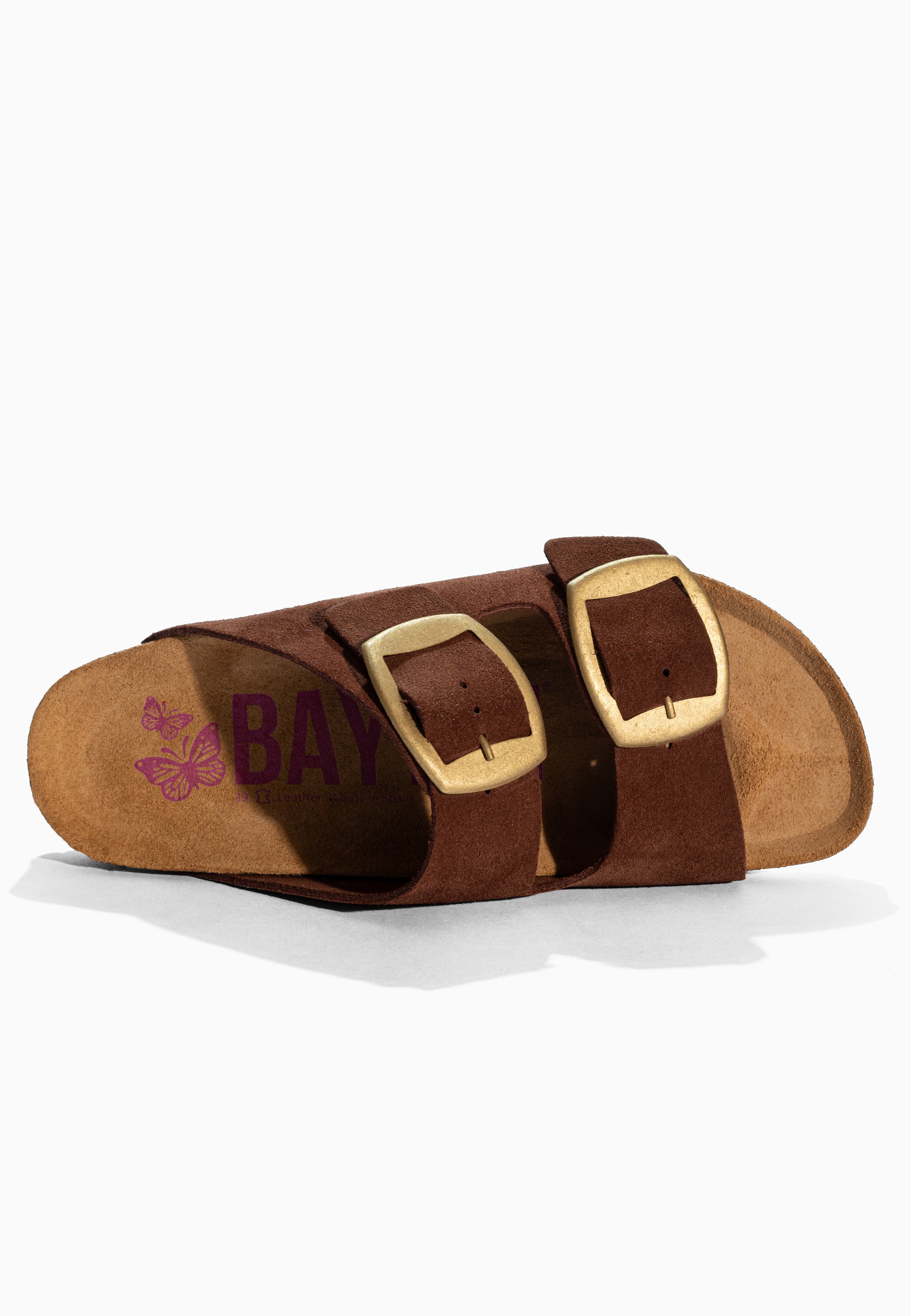 Alicante Brown Suede Leather Sandals