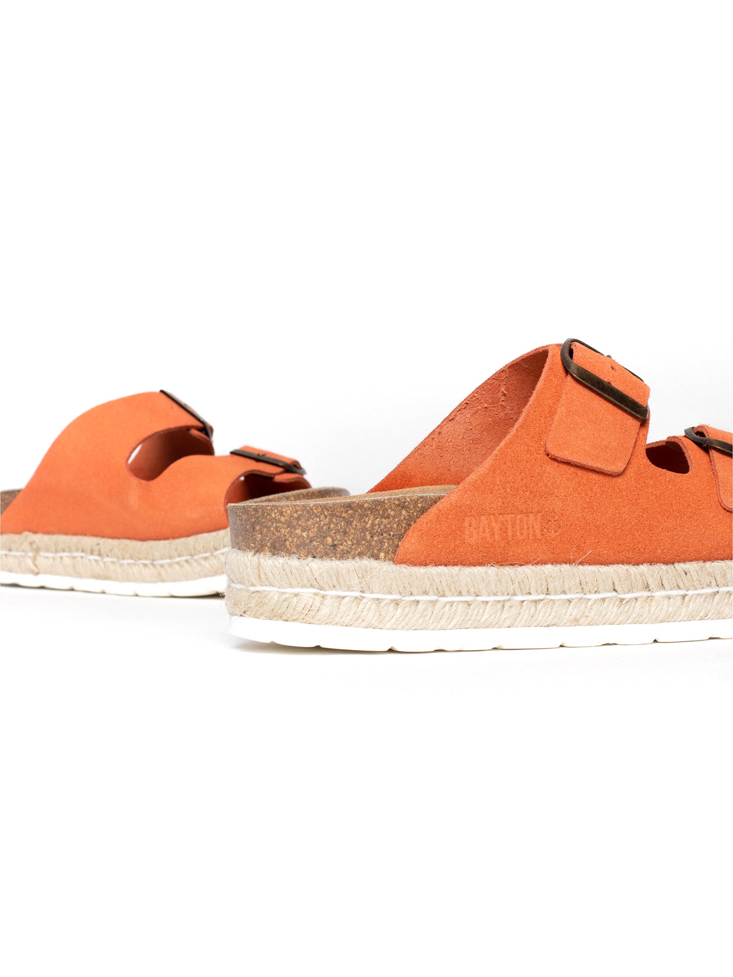 Sandales Alcee Orange à Plateforme en cuir Suédé