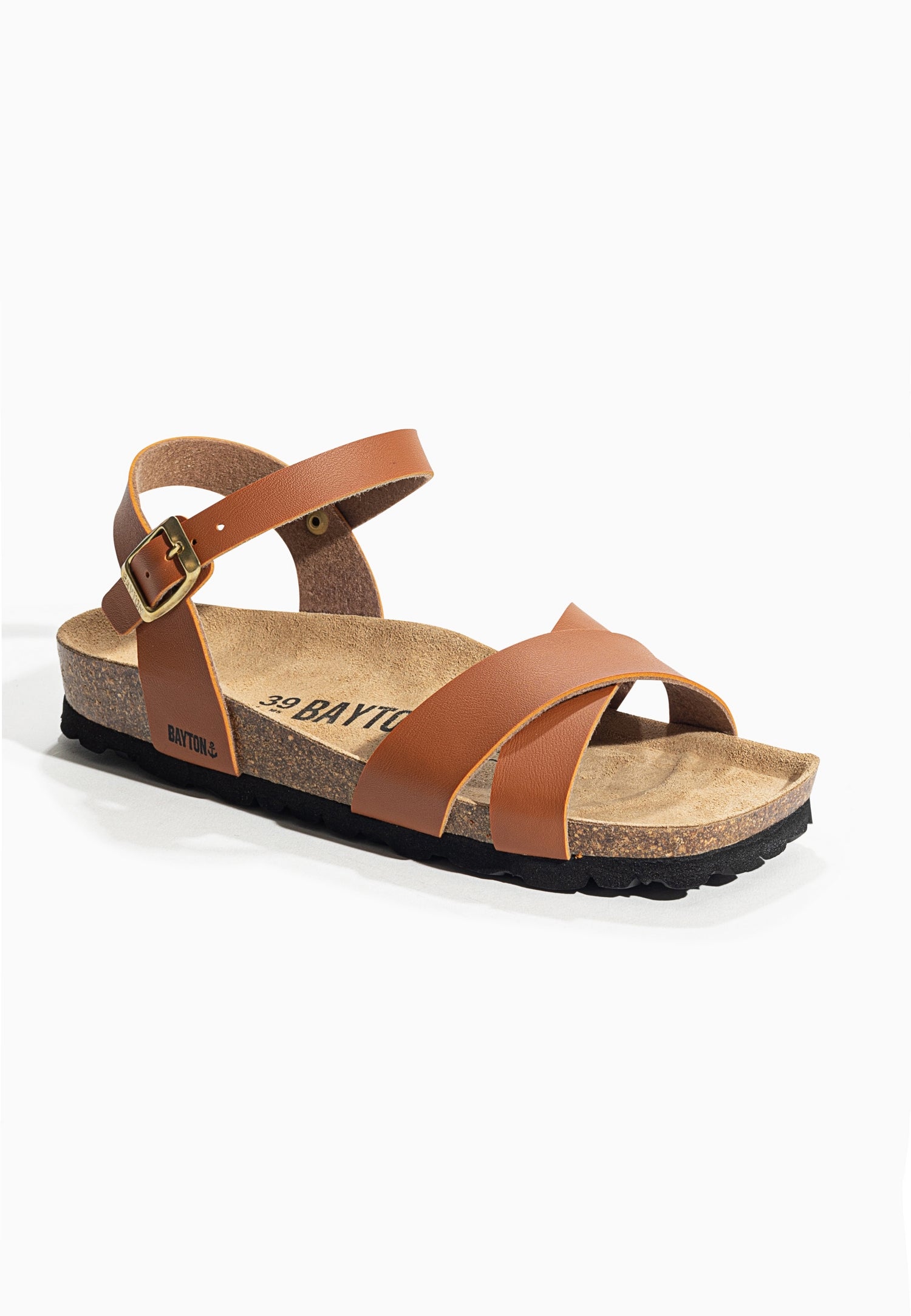 Vallado Camel Multi-Strap Sandals