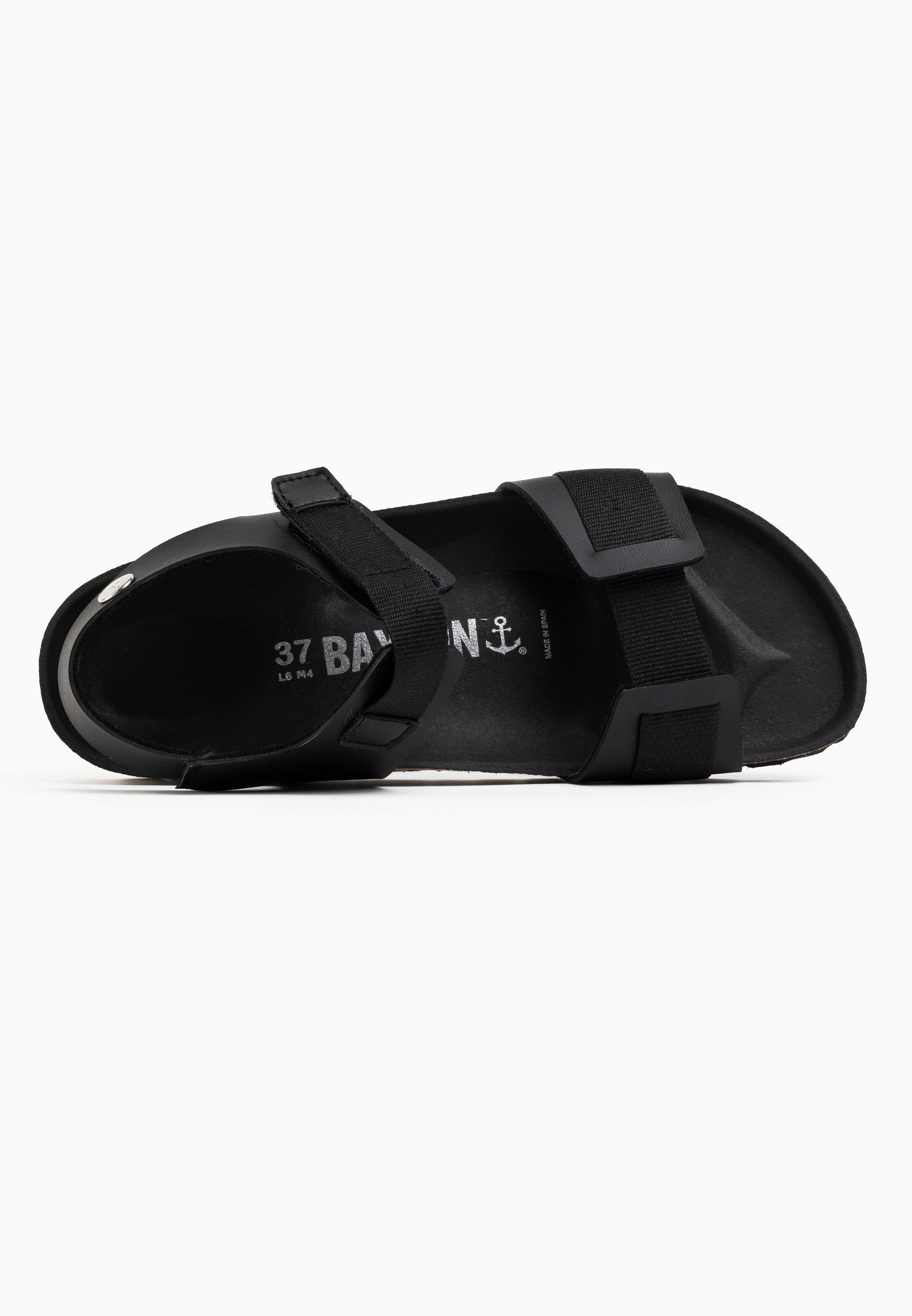 Spirit Black Multi-Strap Sandals