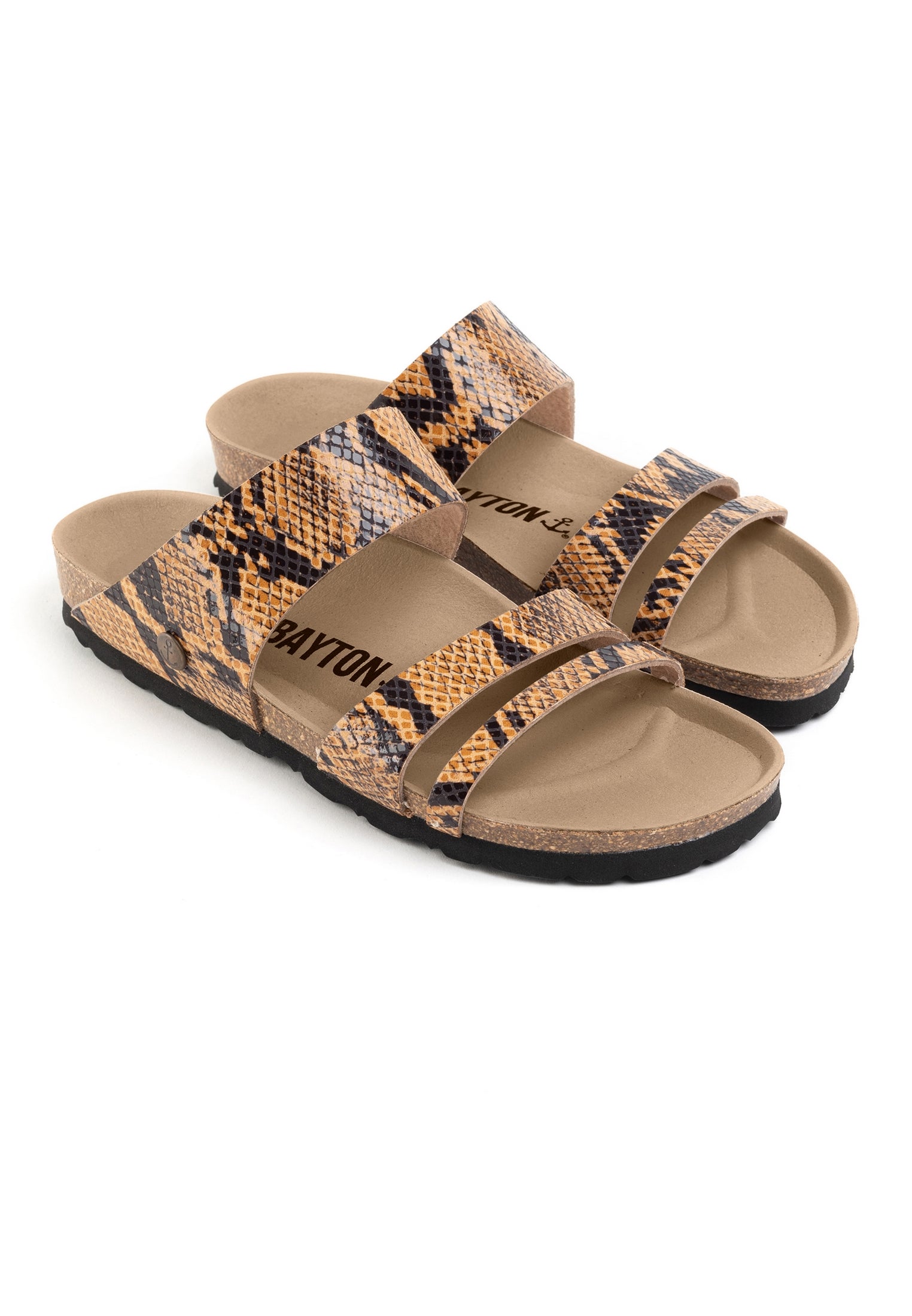 Guyana Camel Multi-Strap Sandals