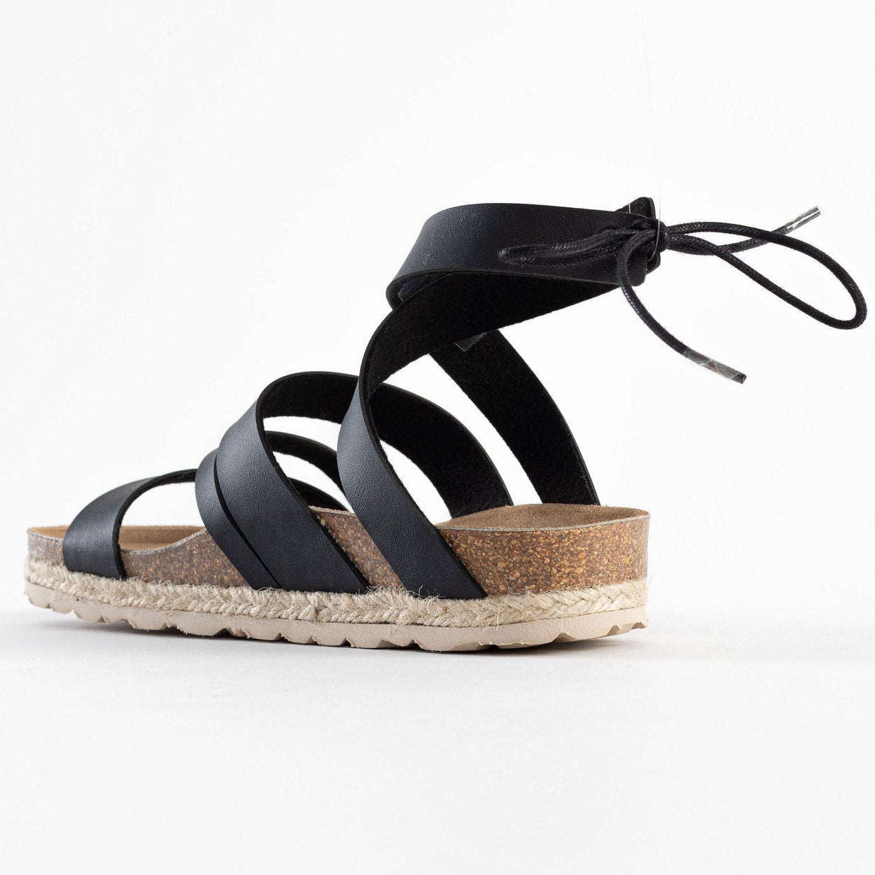 Braltar Black Multi-Strap Sandals