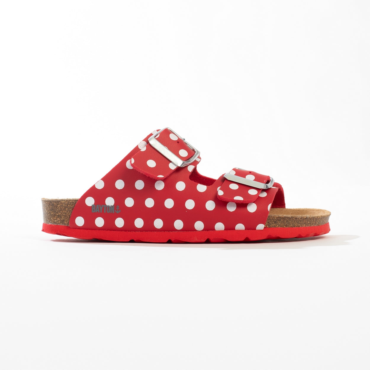 Red And White Atlas 2 Strap Sandals