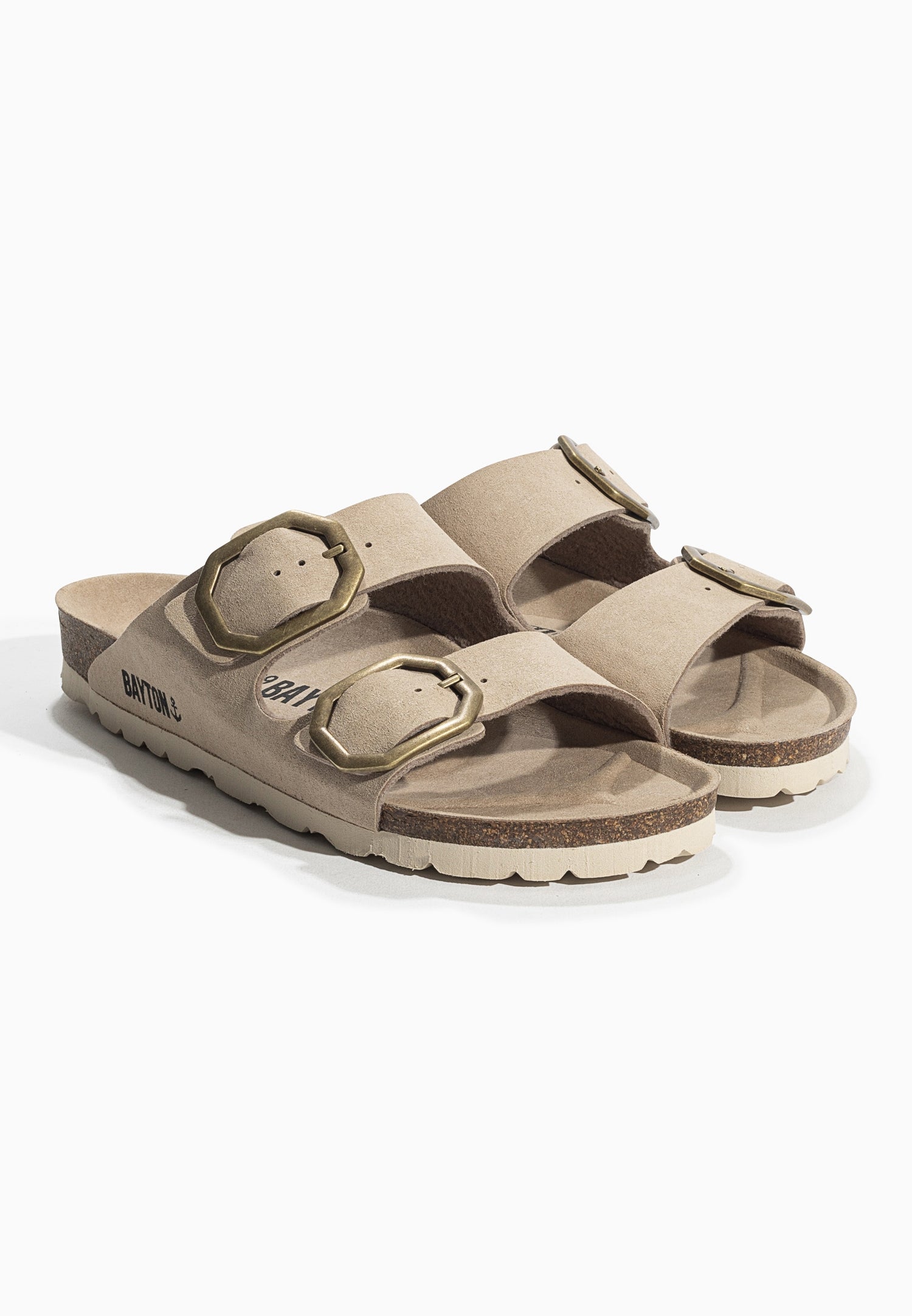 Atlas Beige 2 Strap Sandals