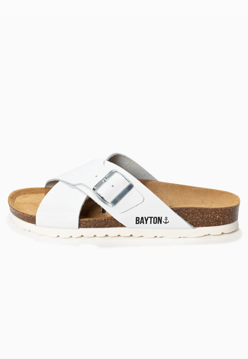 Era White 2 Strap Sandals