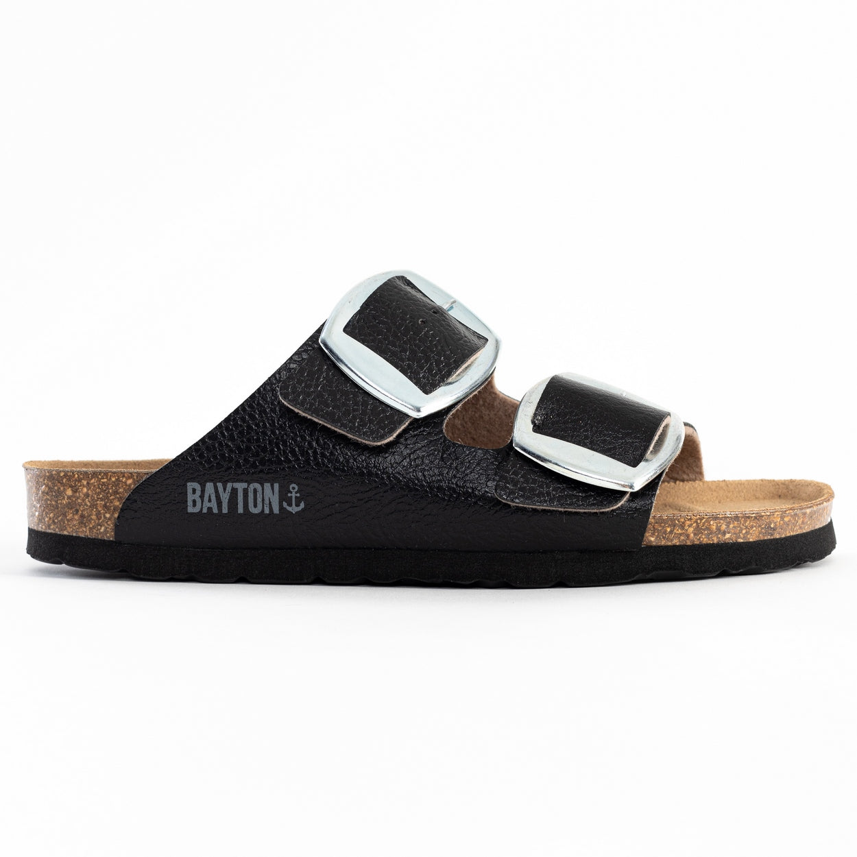 Alicante Black 2 Strap Sandals