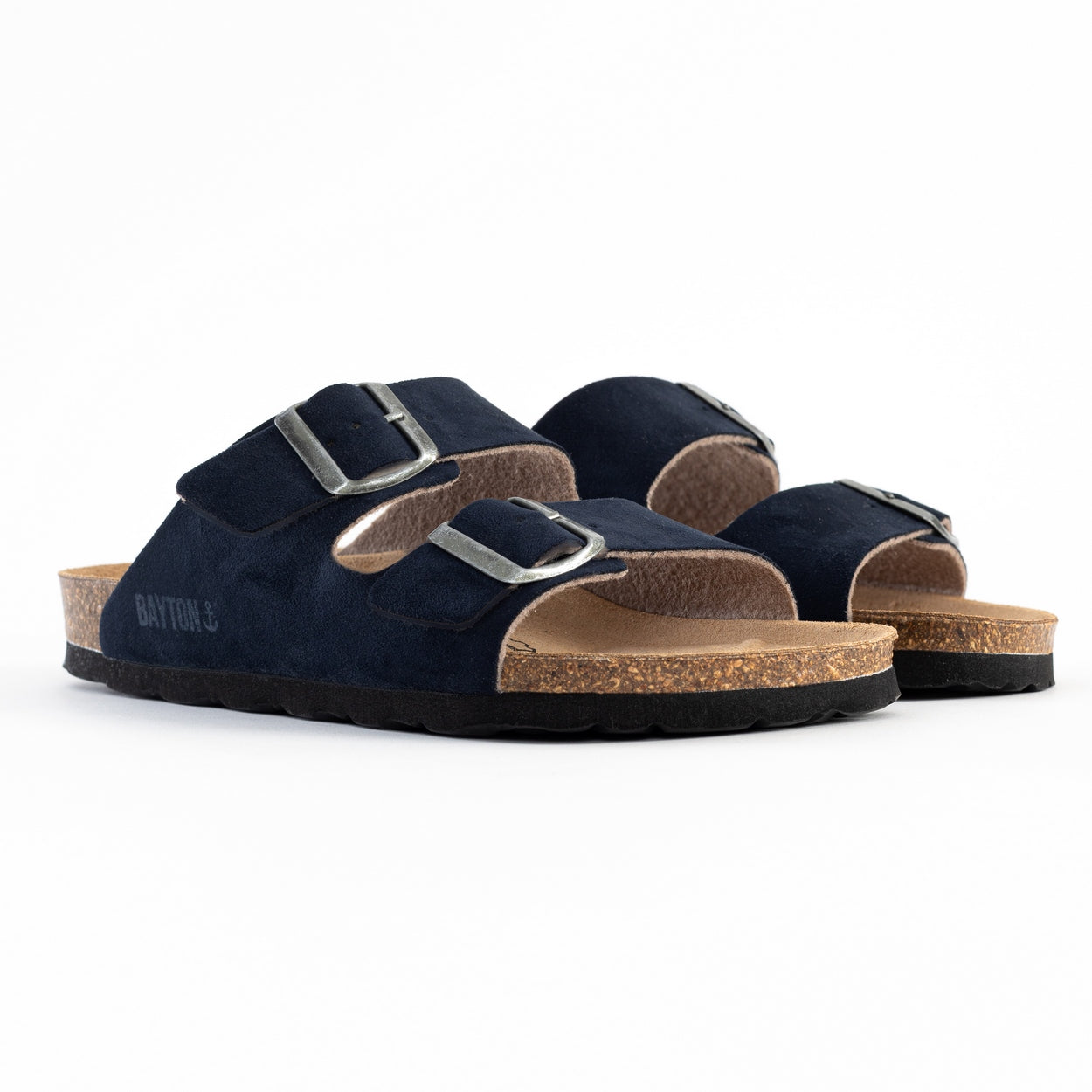 Atlas Navy Blue 2 Strap Sandals