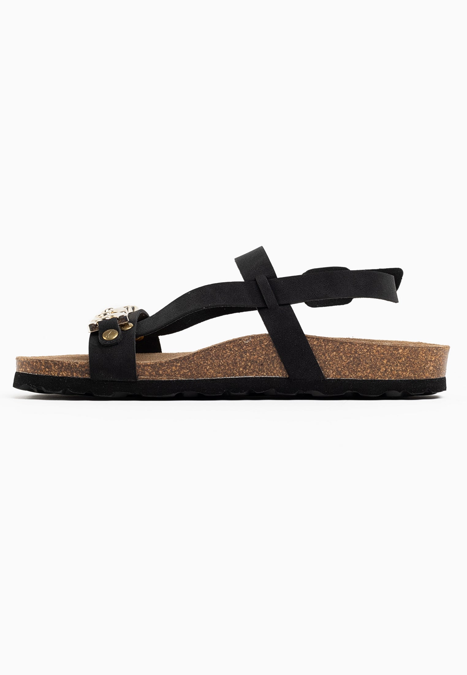 Ramatuelle Black Multi-Strap Sandals