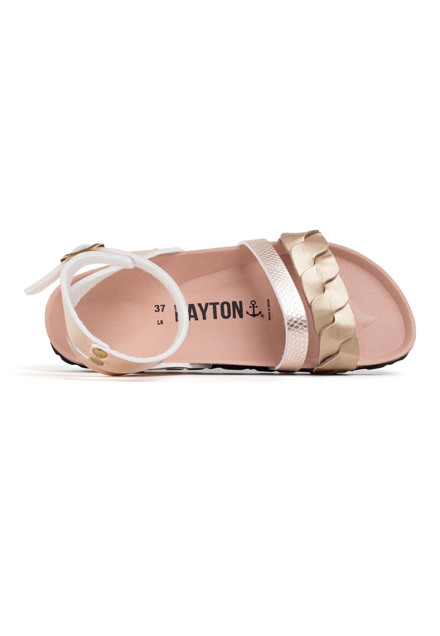 Capucine Rose Gold Multi-Strap Sandals