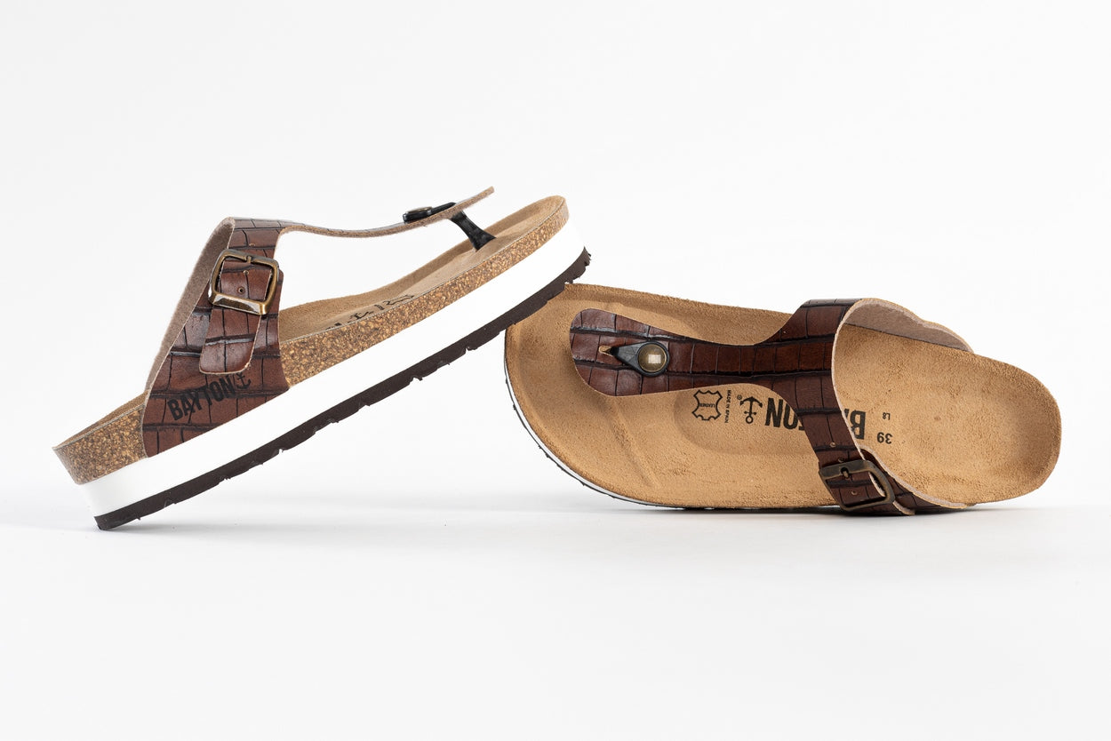 Asturias Camel Platform Sandals