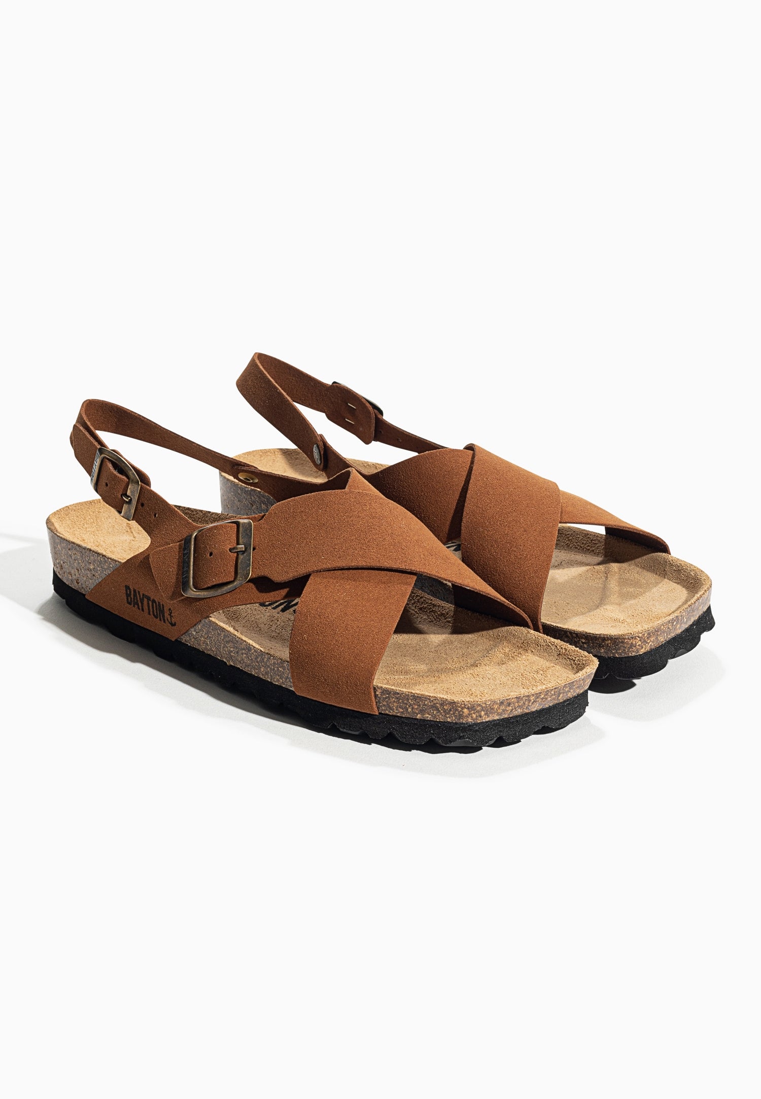 Cantabria Camel Multi-Strap Sandals