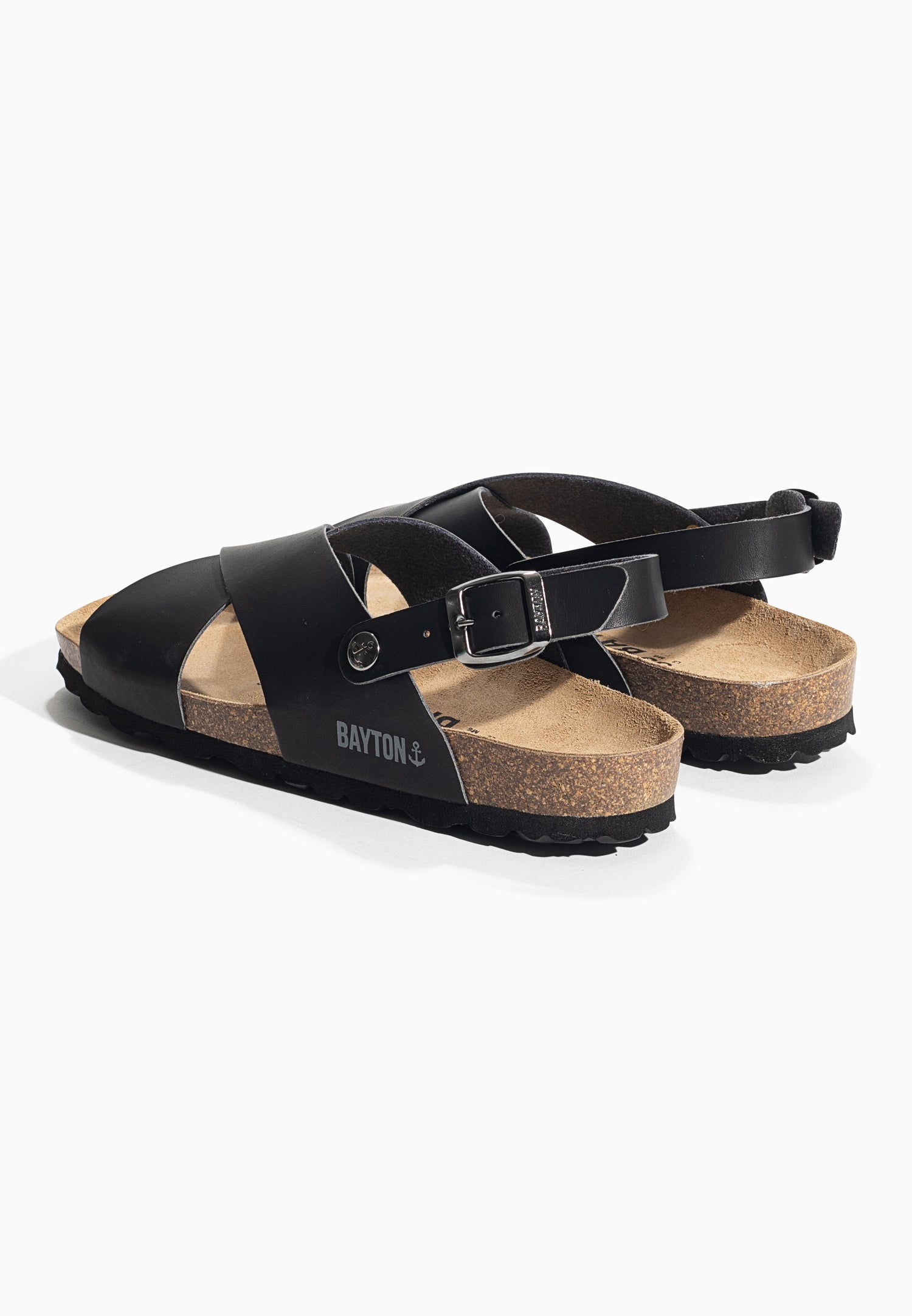 Sandalias de tweed negras