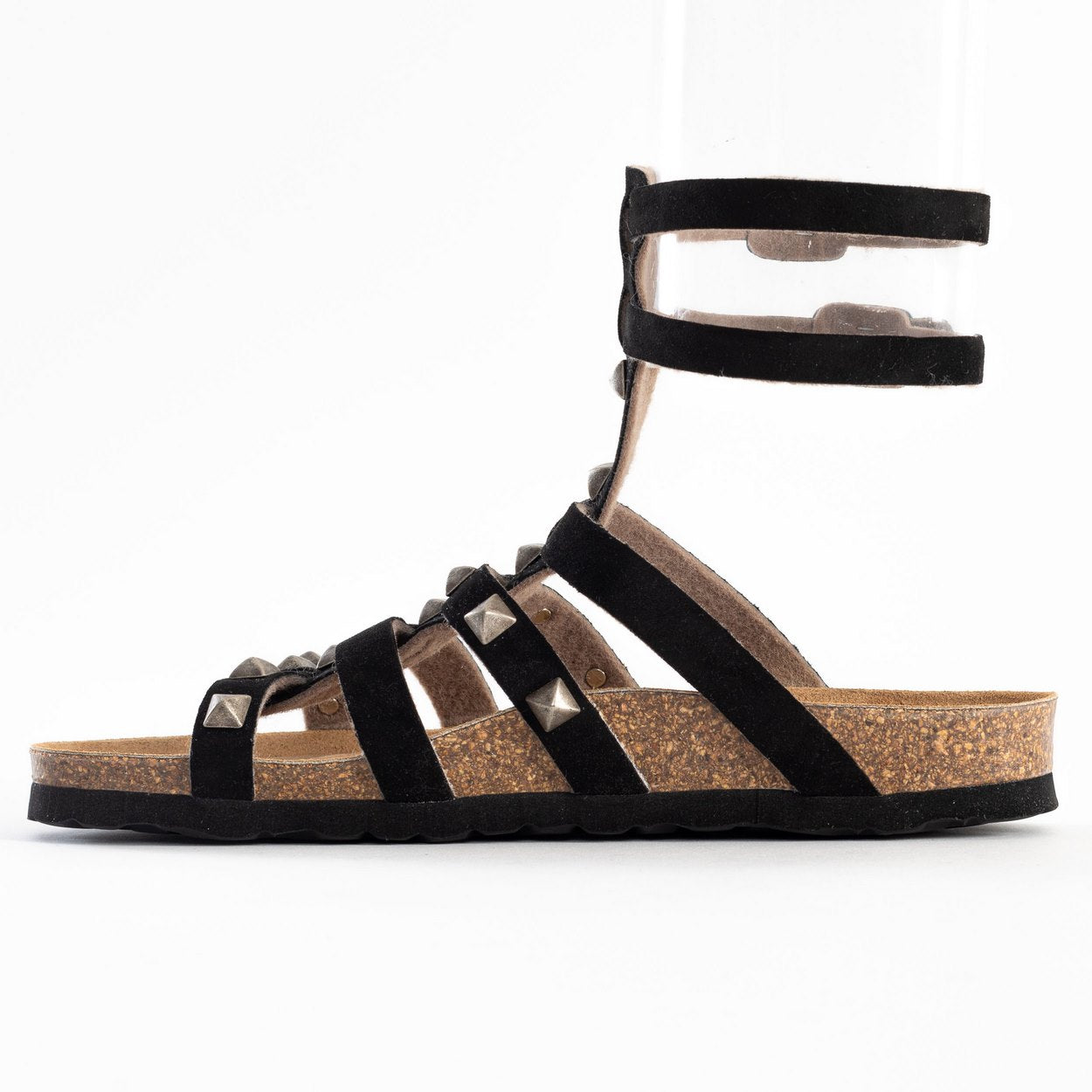 Sandalias Braga Multitiras Negro