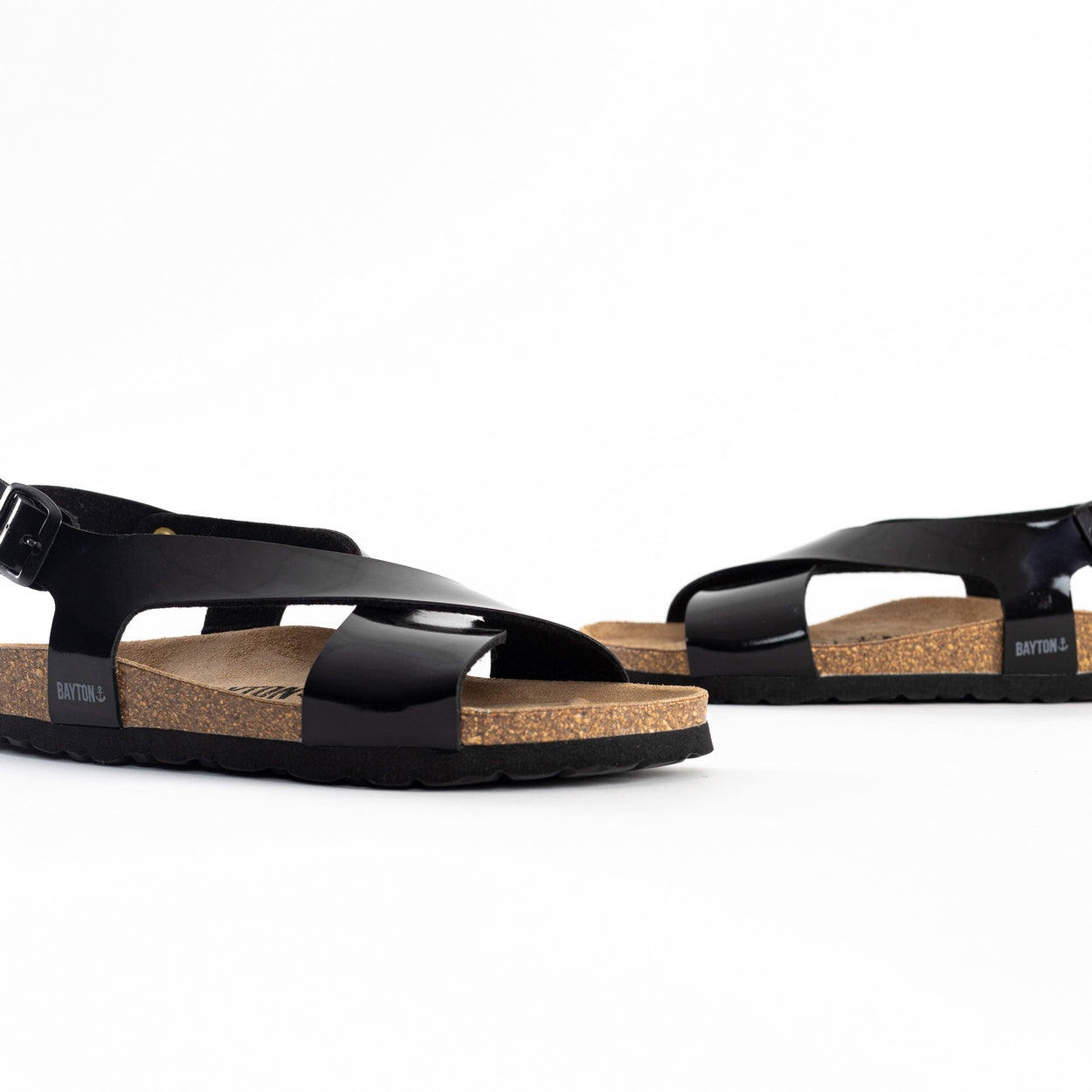 Rioja Black Multi-Strap Sandals