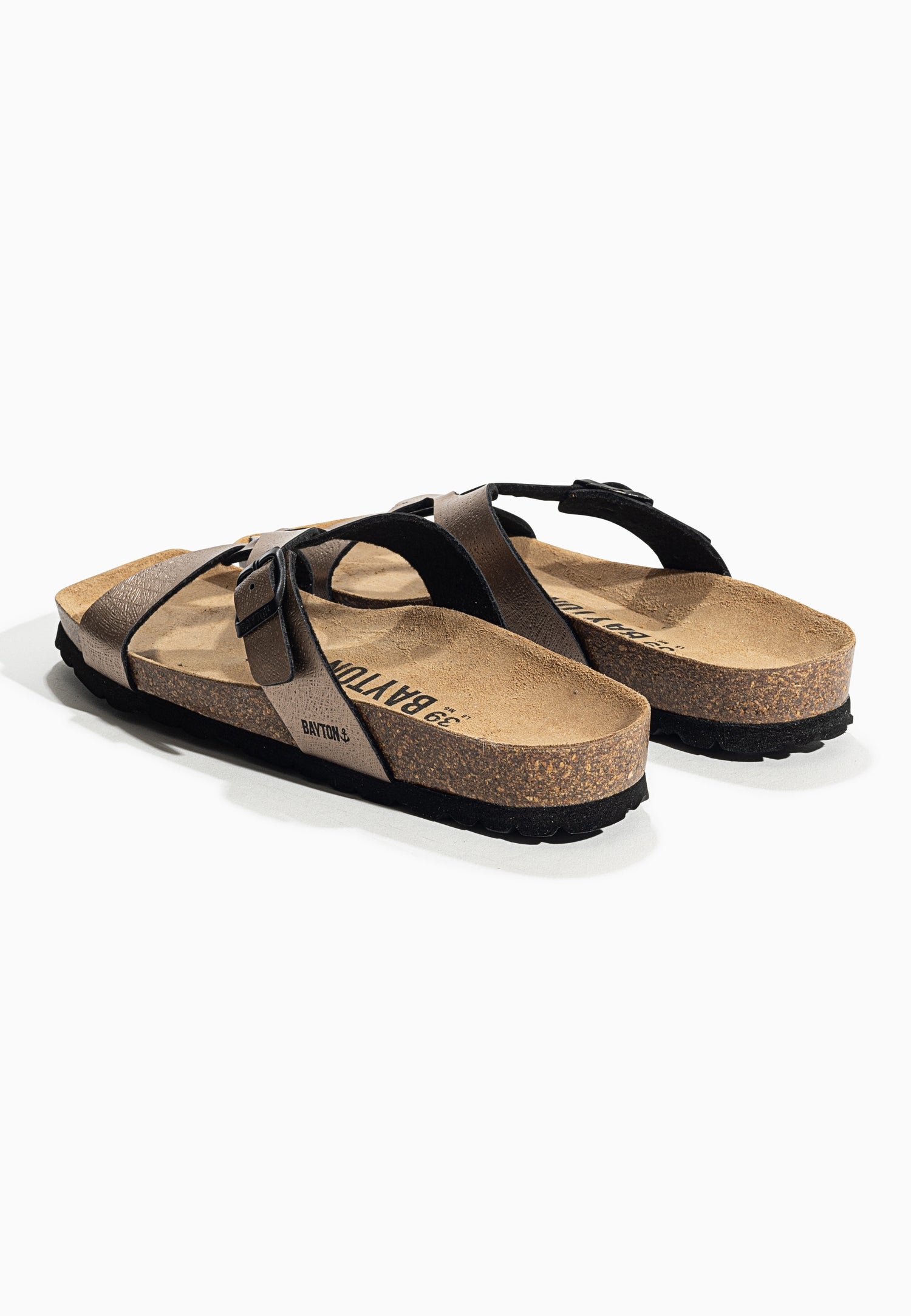 Sebastian Mocha 2 Straps Sandals