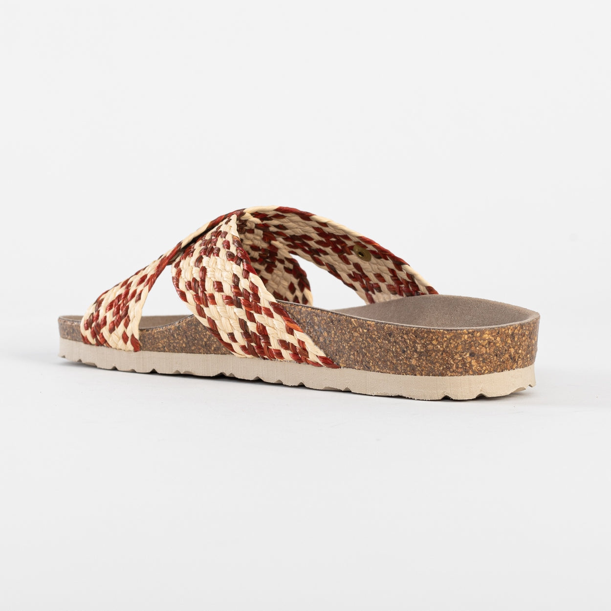 Elche Red 2 Strap Sandals