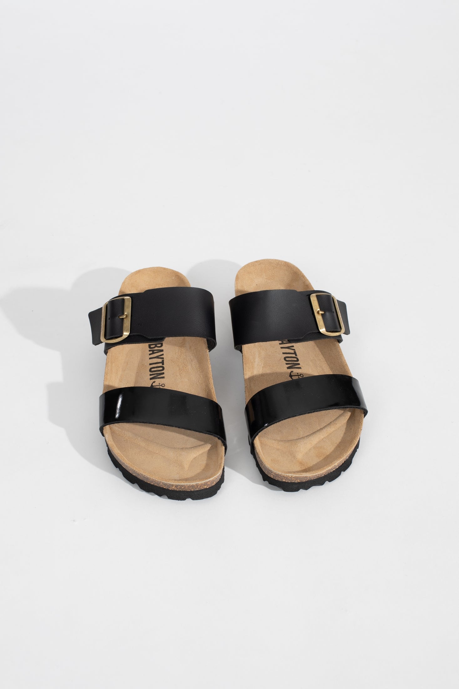 Black Valence 2 Strap Sandals