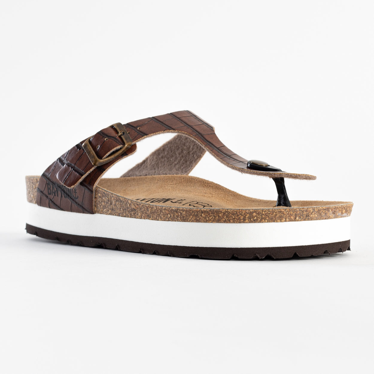 Asturias Camel Platform Sandals