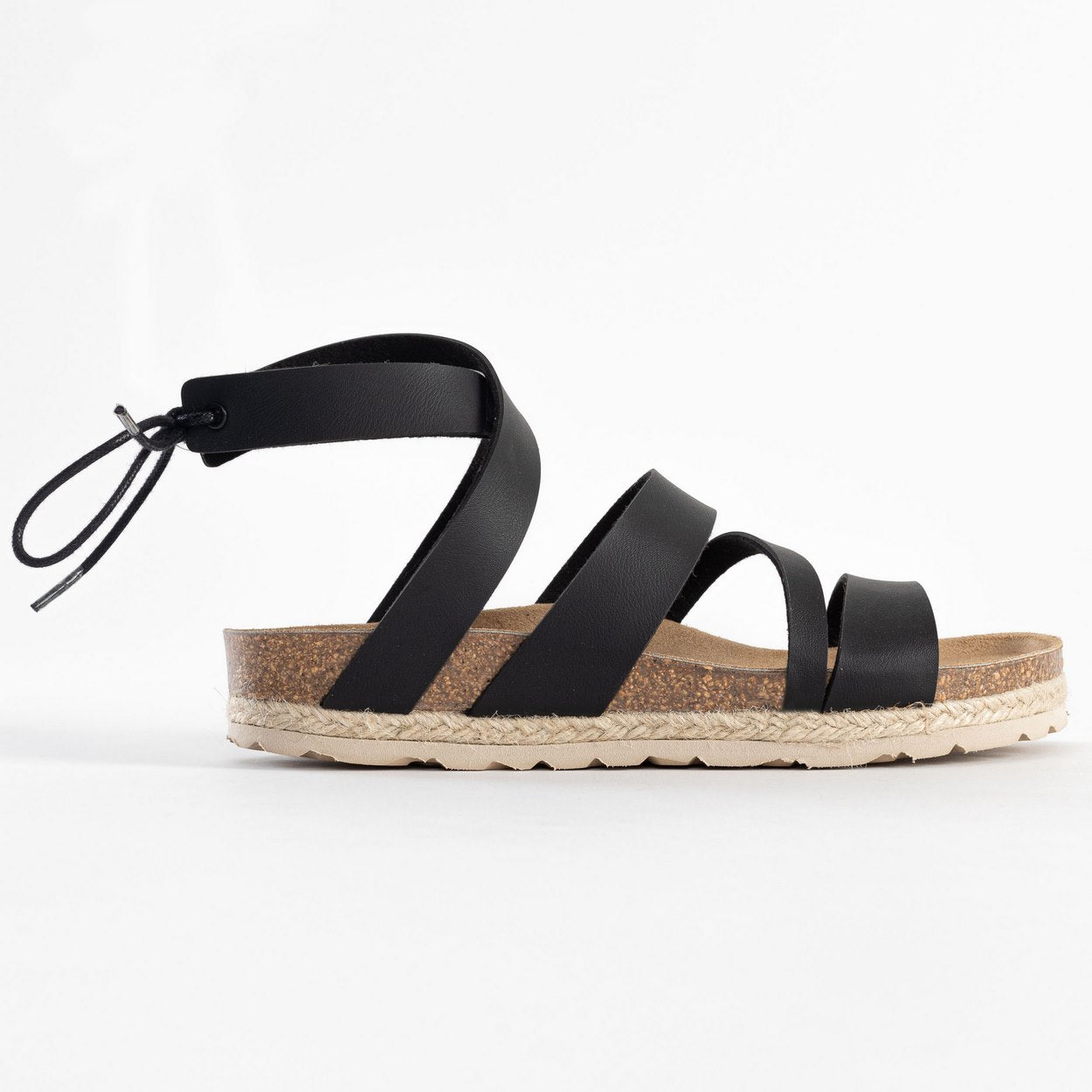 Braltar Black Multi-Strap Sandals