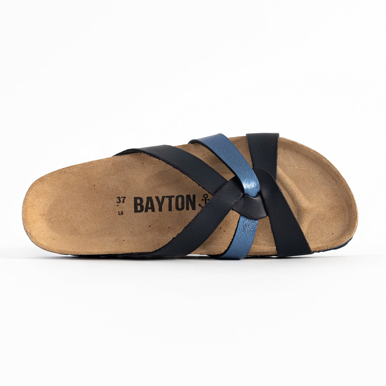 Santander Navy Blue Multi-Strap Sandals