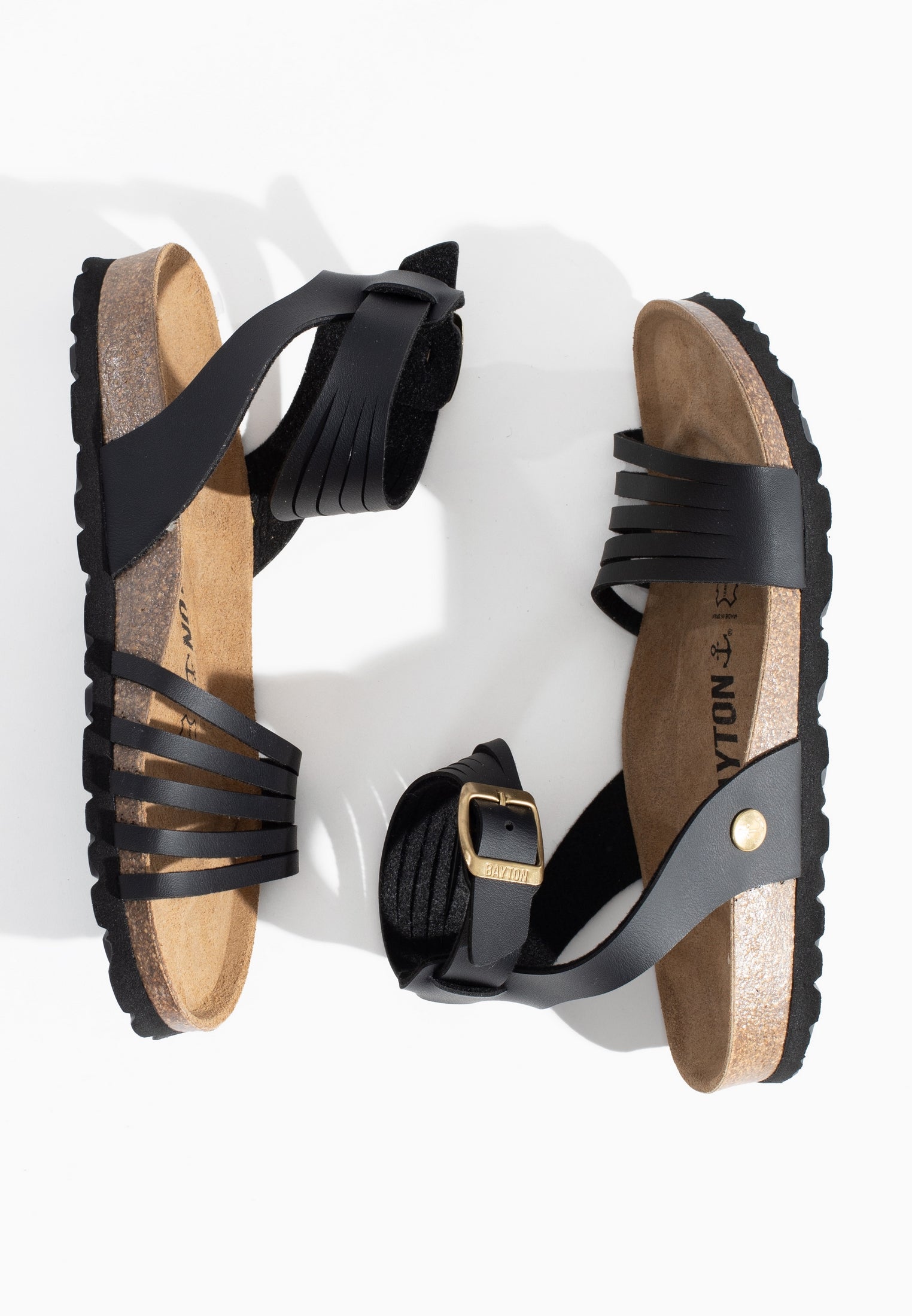 Black Gipsy Multi-Strap Sandals