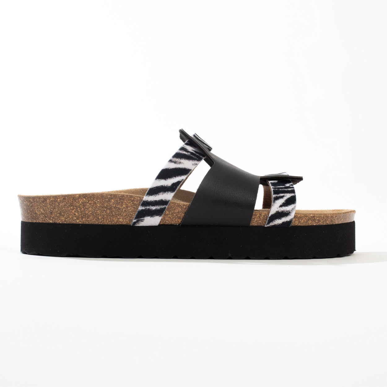 Lecce Black Platform Sandals