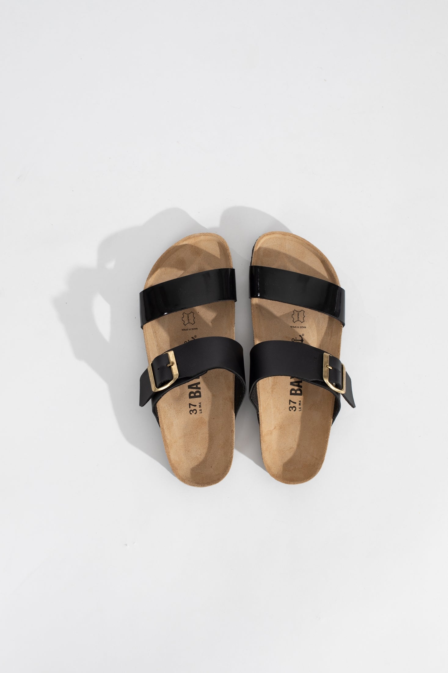 Black Valence 2 Strap Sandals