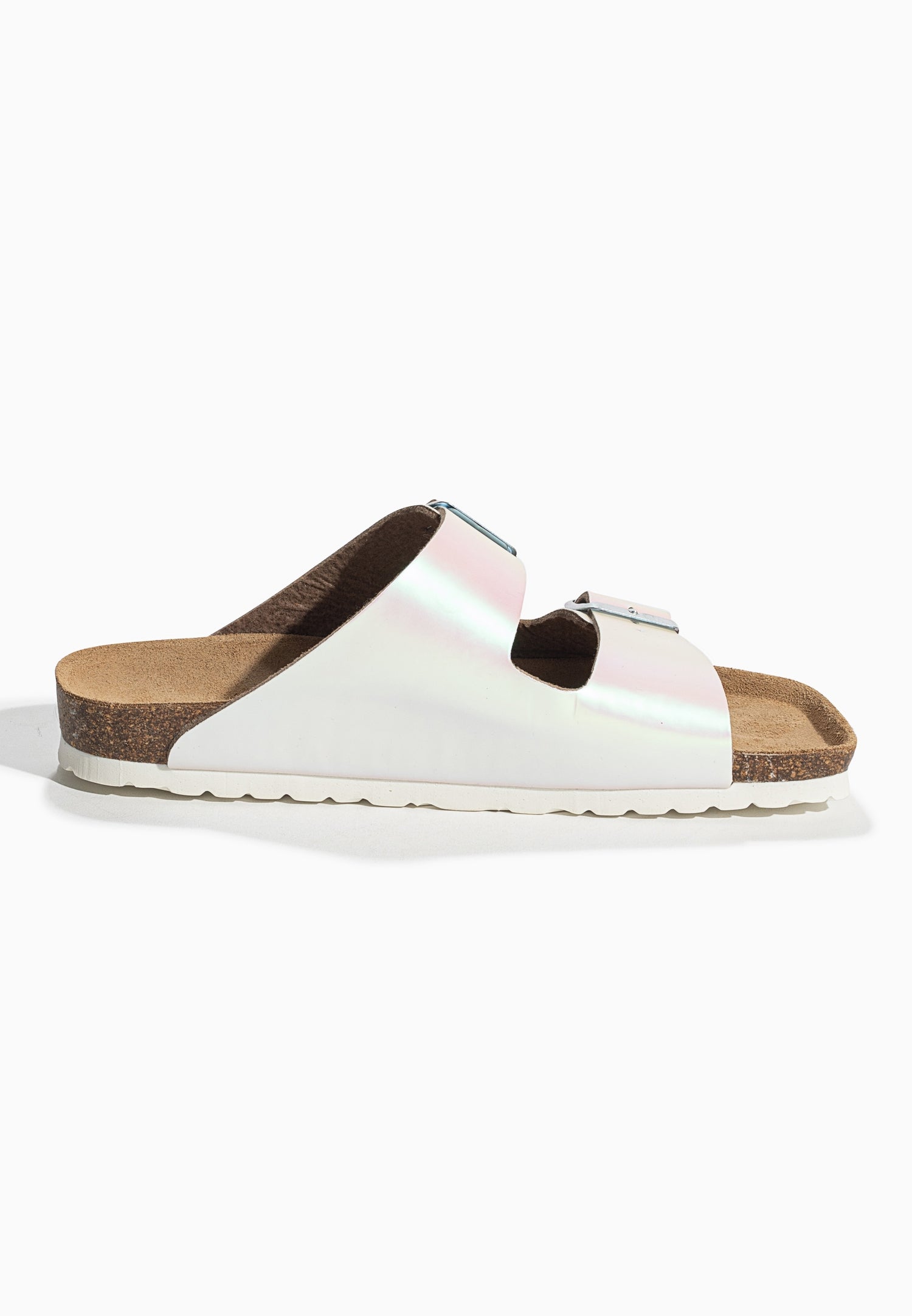 Atlas White 2 Strap Sandals