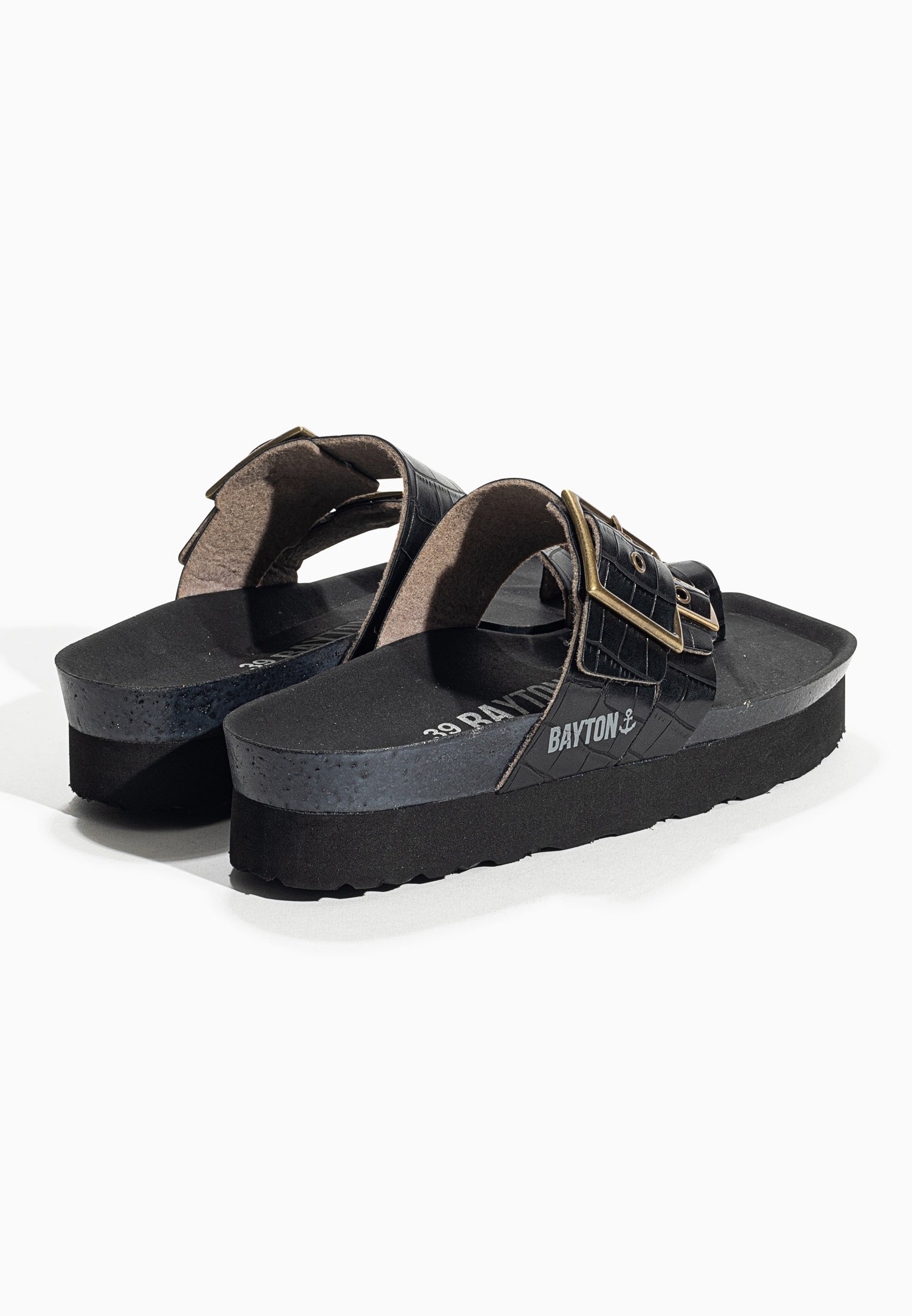 Castel Black Platform Sandals