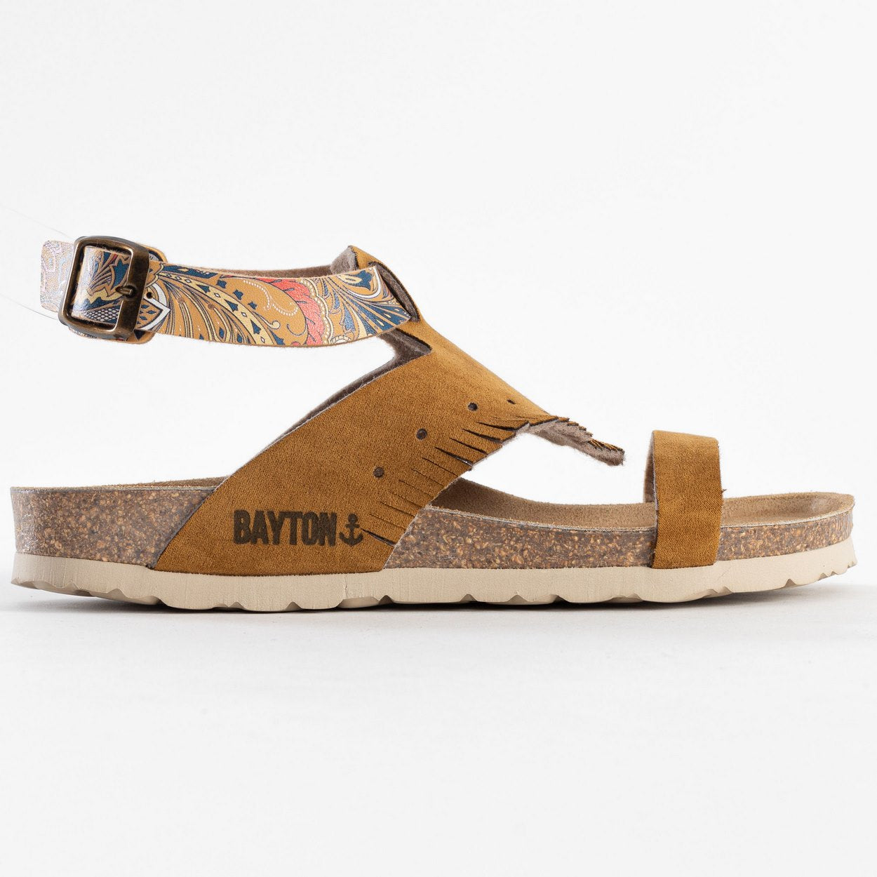 Morella Tan and Python Multi-Strap Sandals